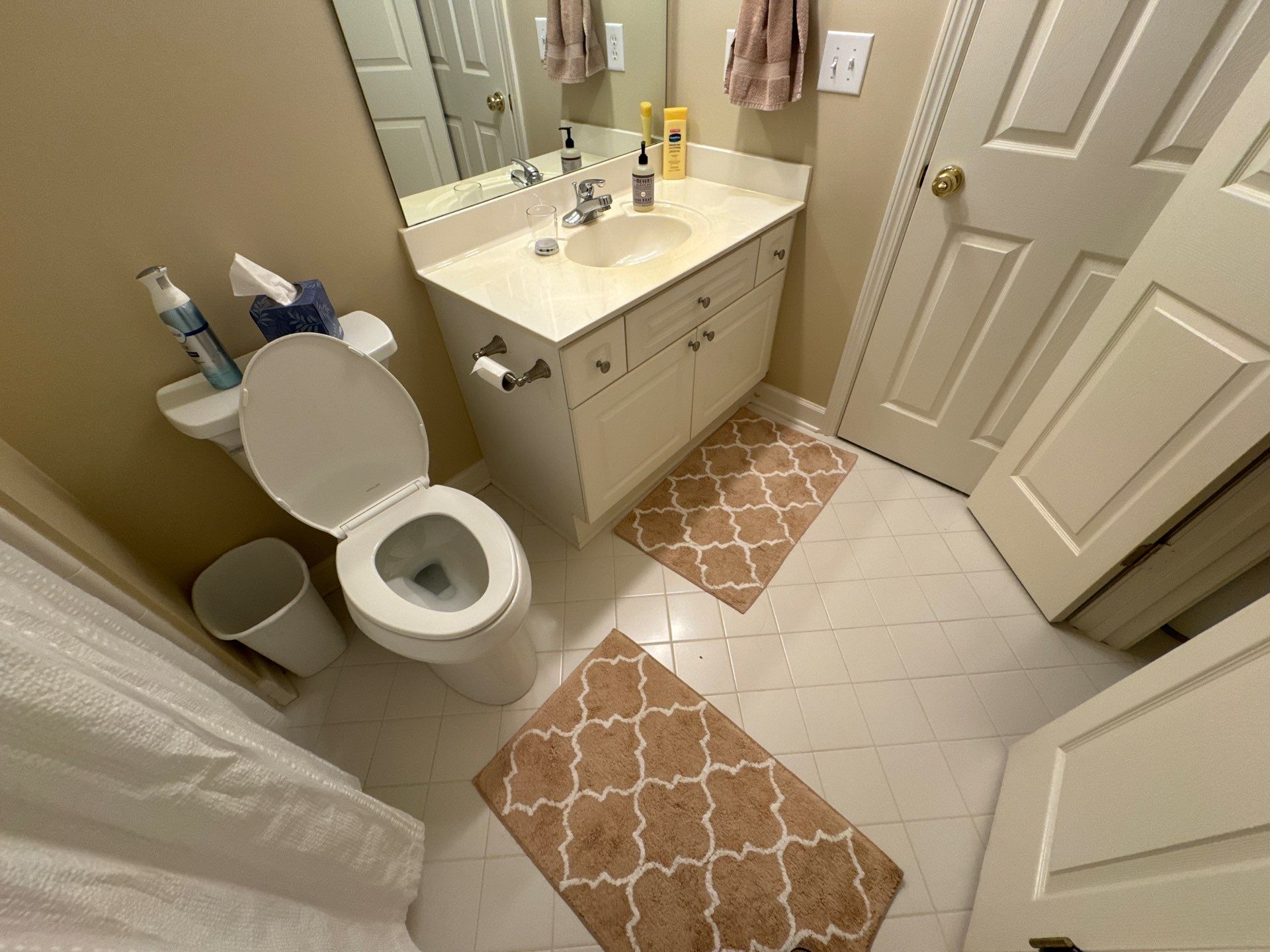 Marietta Bathroom and Laundry Room Floor and Vanity Remodel by Swift Home Renovations