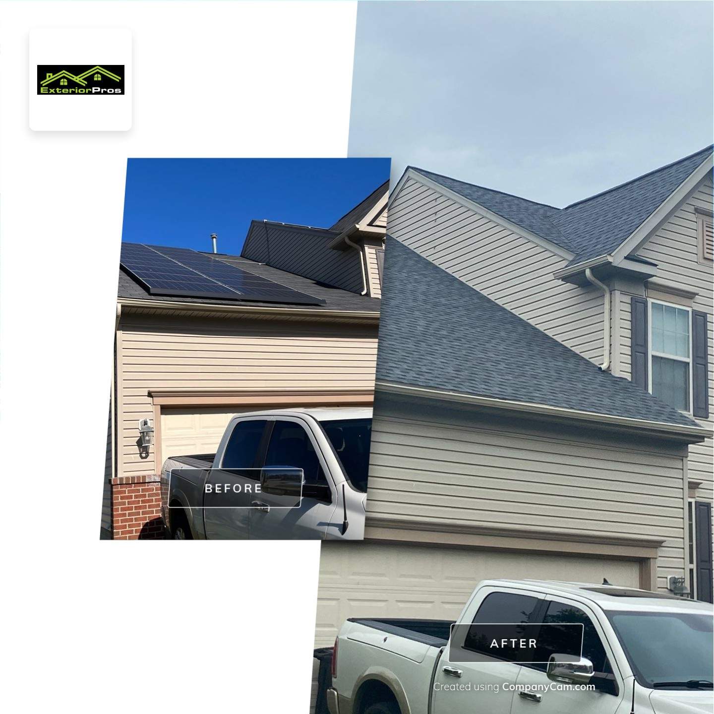 Roof Installation using GAF Timberline HDZ by ExteriorPros