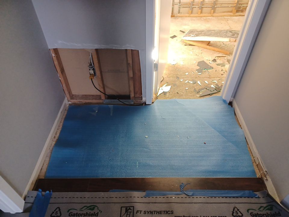 Project in West Bloomfield by EzDry Water Mitigation & Property Restoration