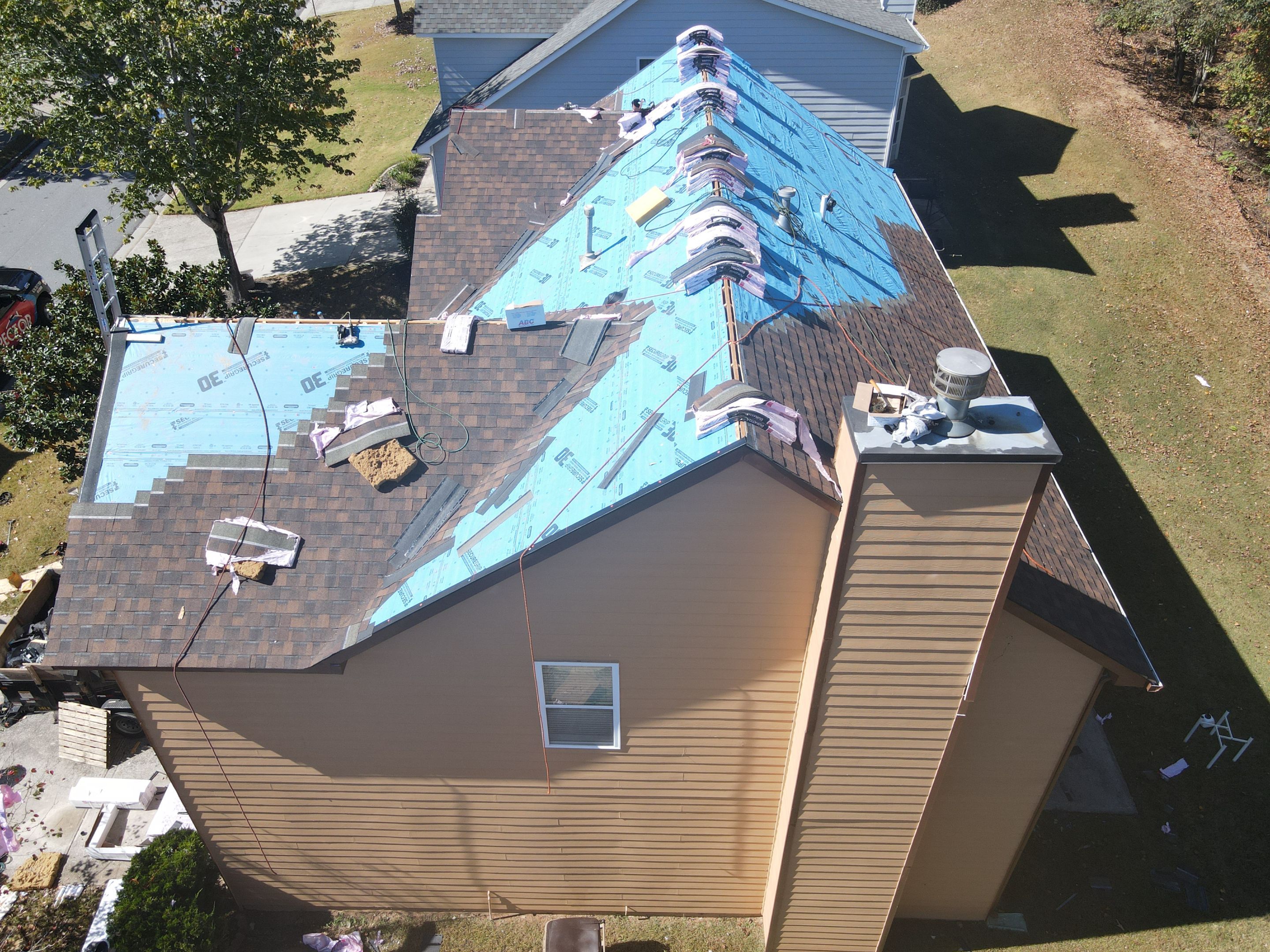 Residential Roofing Installation using Owens Corning by Inspector Roofing and Restoration