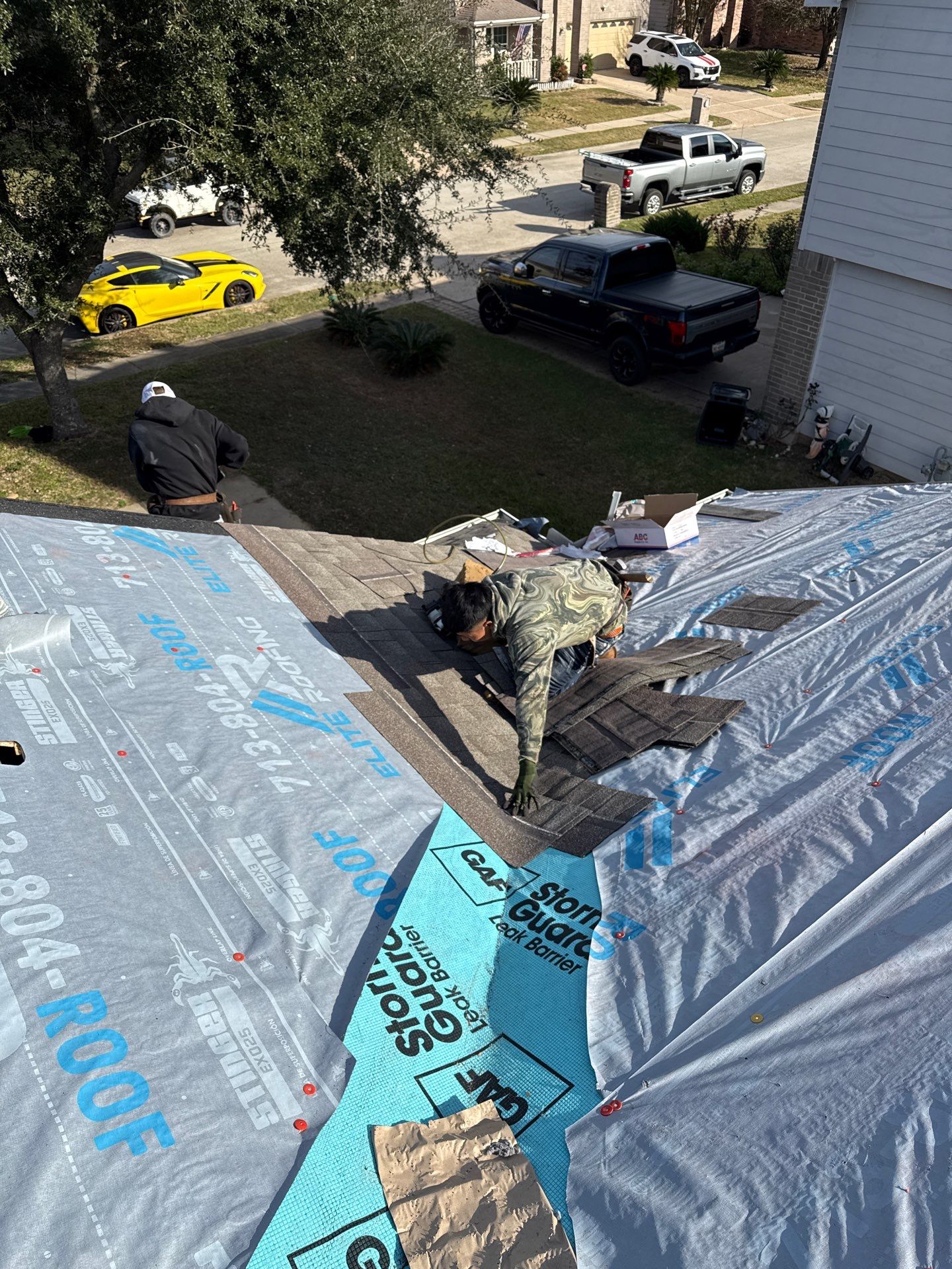 Residential Roof Replacement using GAF NATURAL SHADOW - WEATHERED WOOD by Elite Roofing LLC