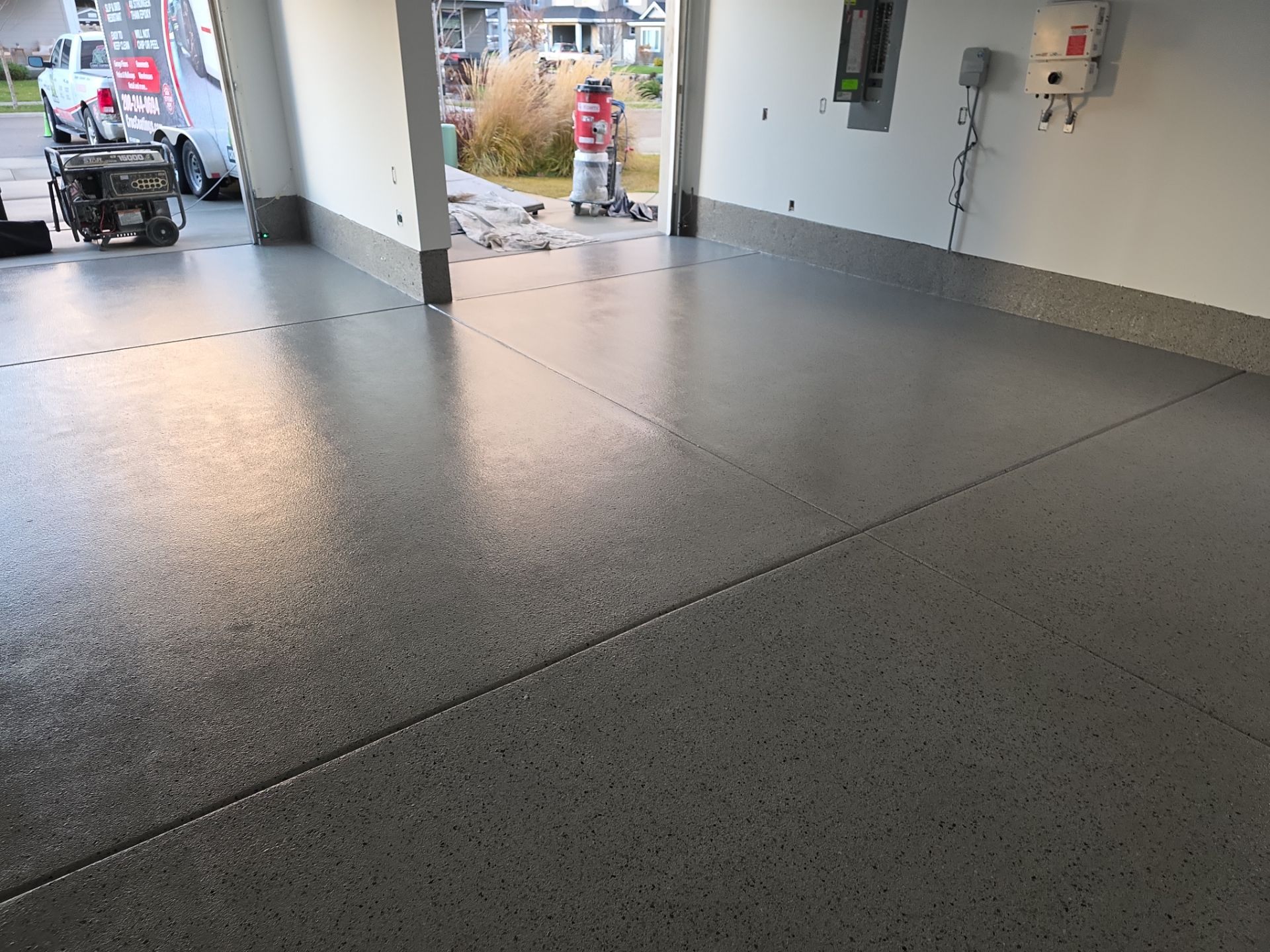 Garage Transformation using Denali Hybrid by Croc Coatings, LLC