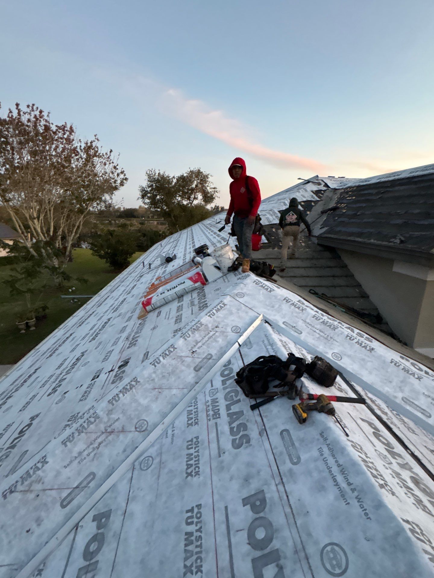 Residential Roofing Installation using roofing tiles from Eagle Roofing Products! by Gopher Roofing