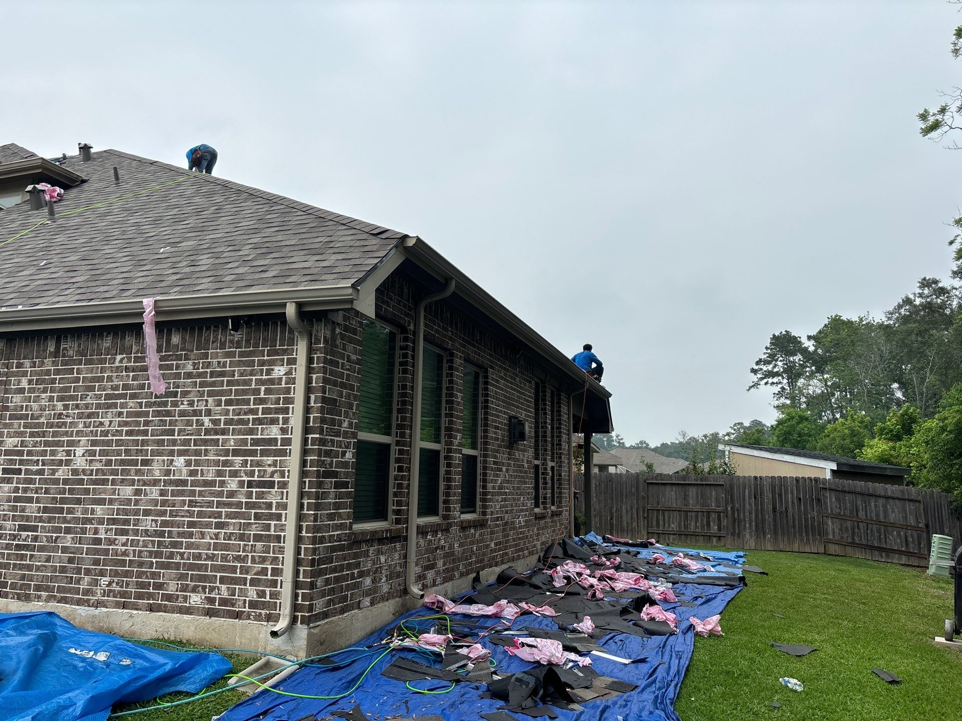 Residential Roofing Installation using Owen's Corning Duration (Lifetime) Shingles by Roof Repair Company