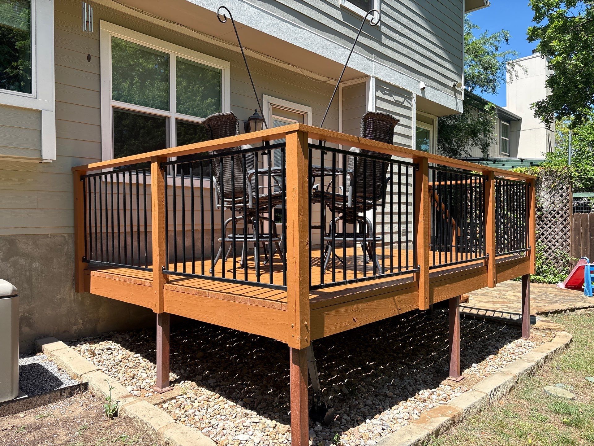 Back Deck Repainting Project in Austin, TX by Kstylez Roofing & Construction