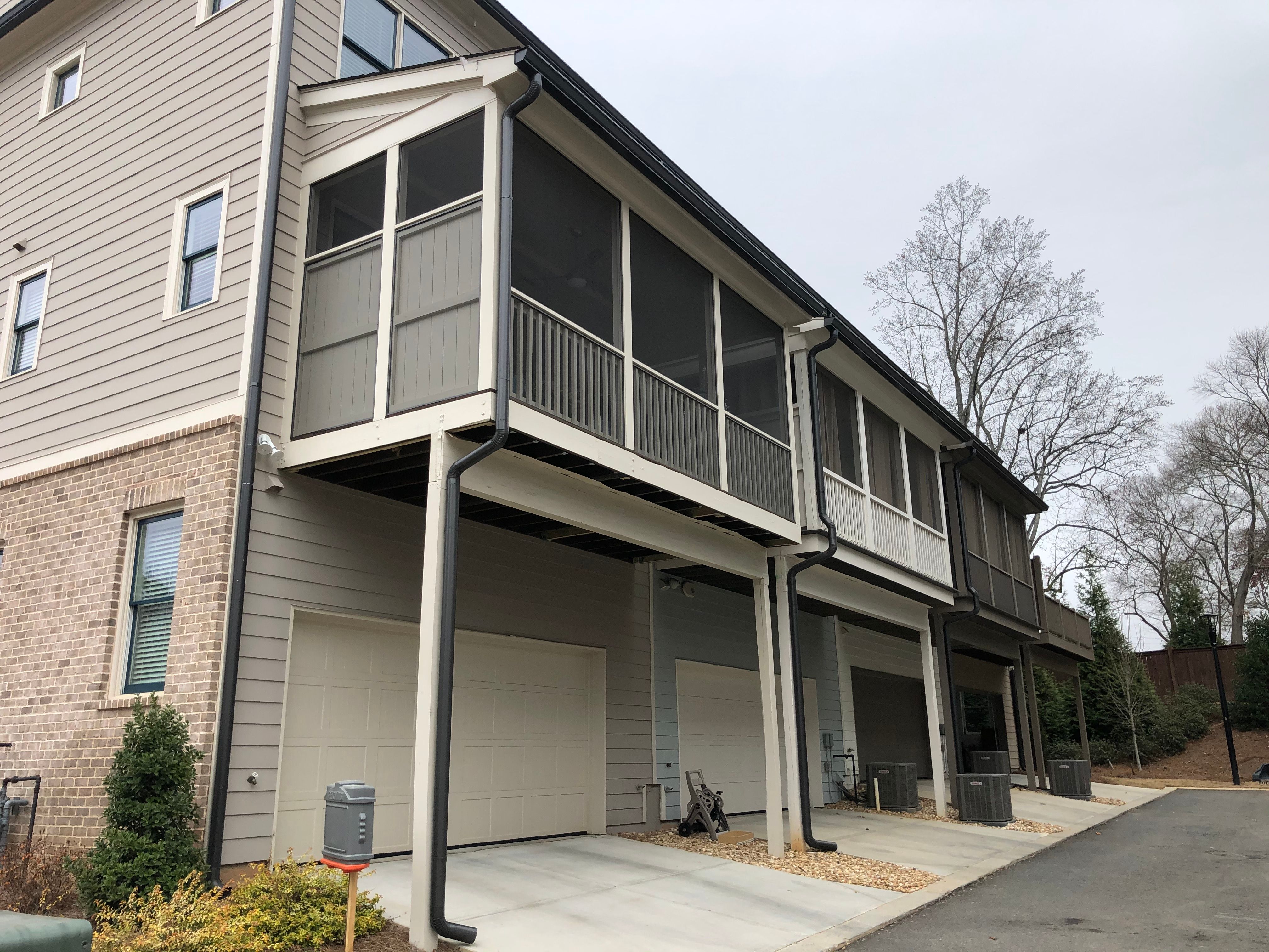 Screened Porch Conversion and Balcony Upgrade in Woodstock by Swift Home Renovations 