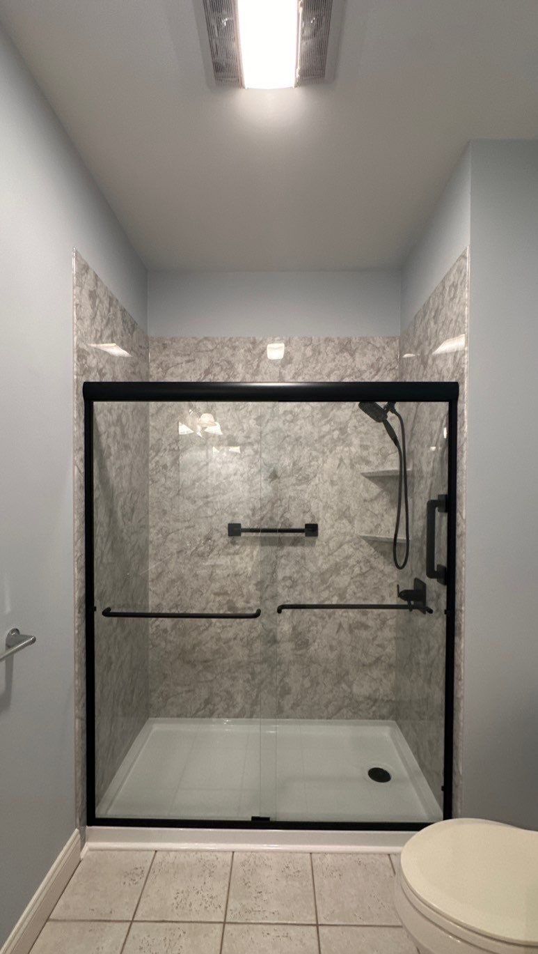 Tub to Walk-In Shower Installation in Wilbraham, MA  by Yankee Home Improvement