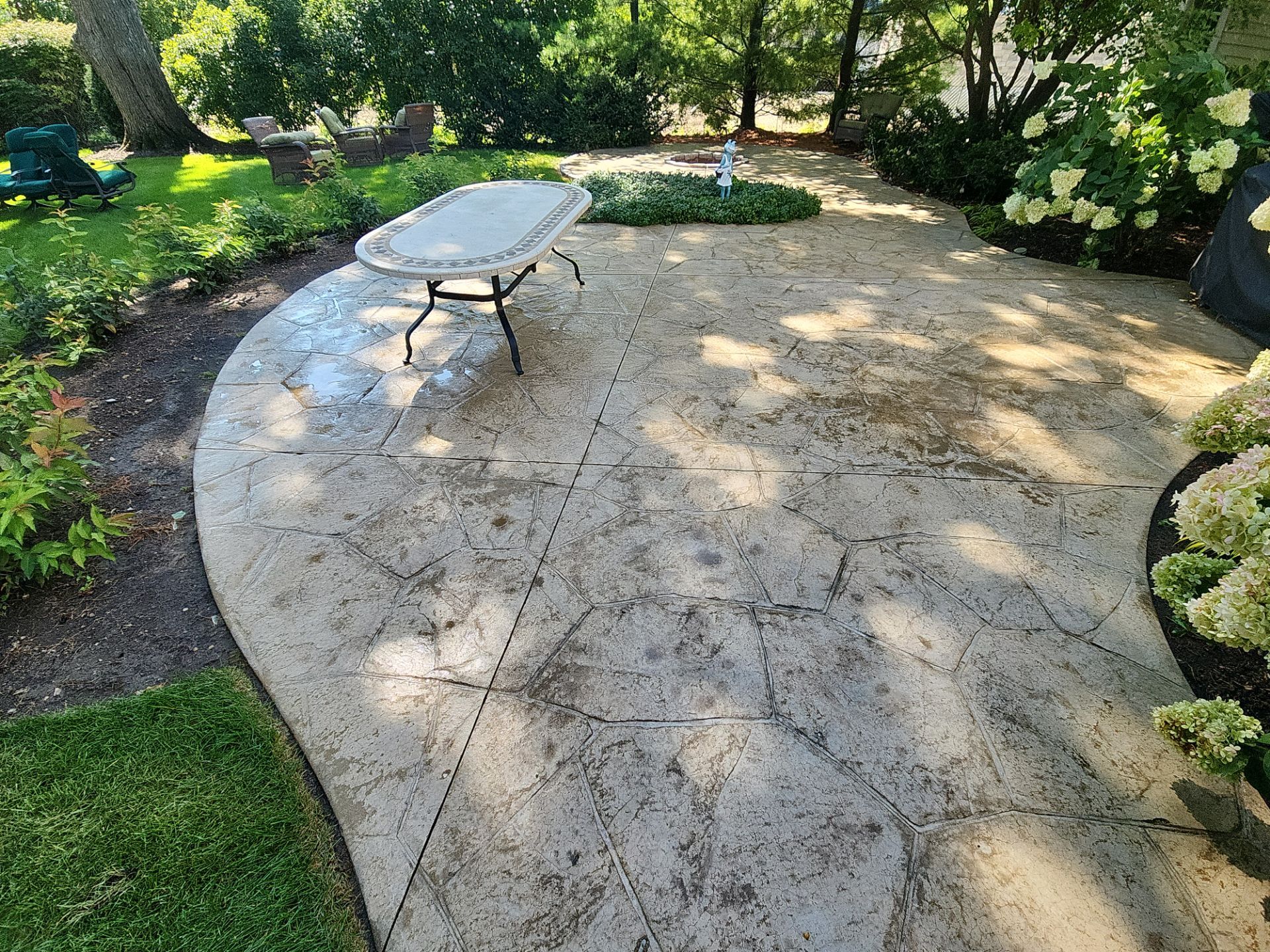 Stamped Concrete Surface Cleaning by Northern Power Washing LLC.