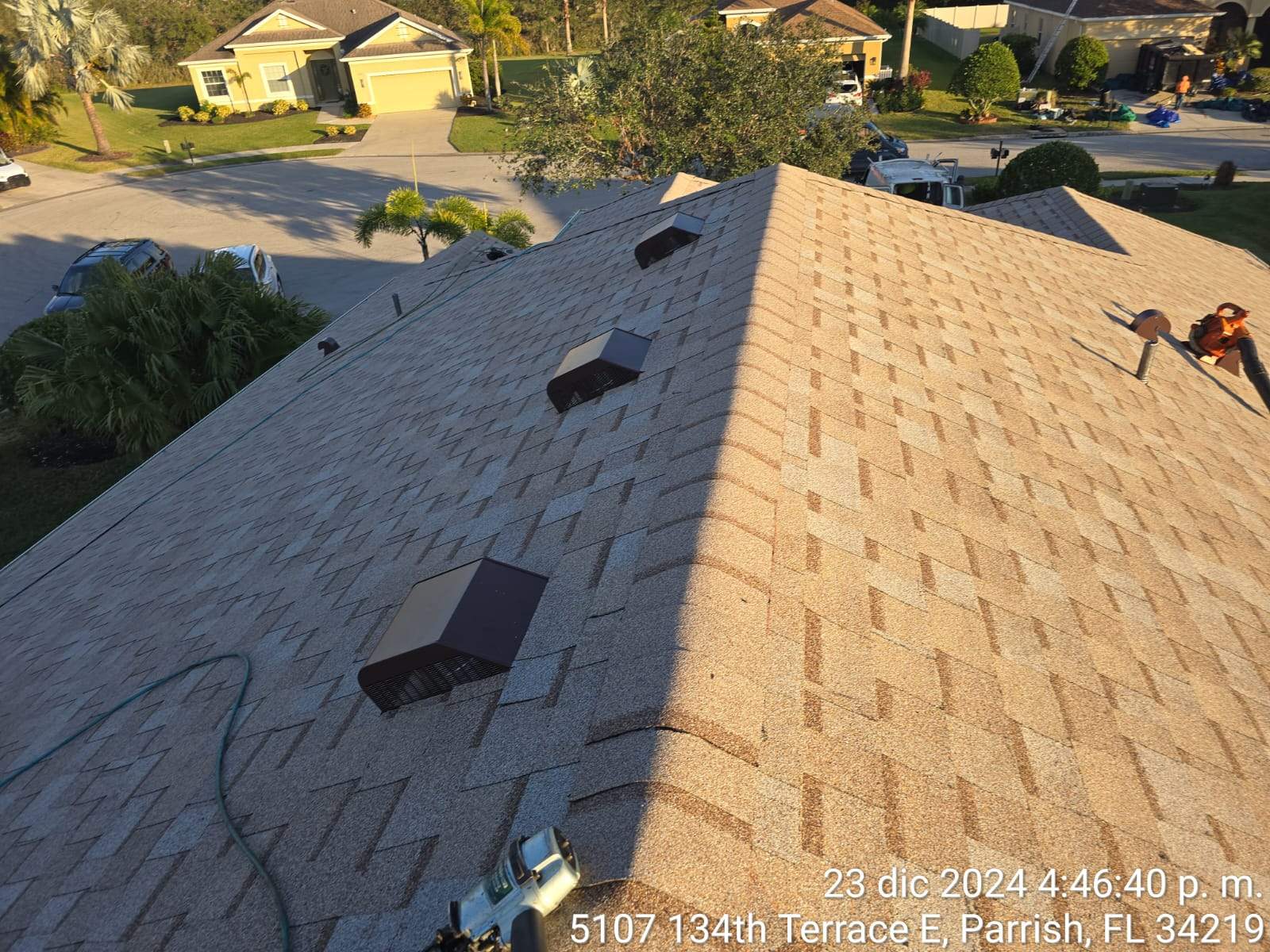 Residential Roofing Installation using Owen's Corning Shingles by RoofGuru AI