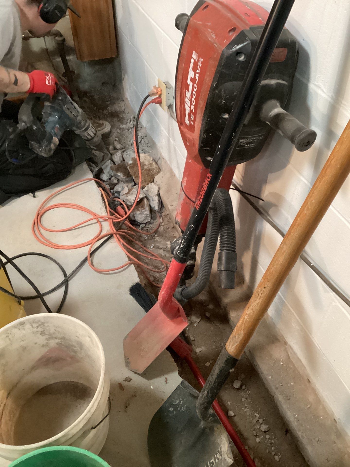Drain tile in Woodbury by Waterproofing Northeast