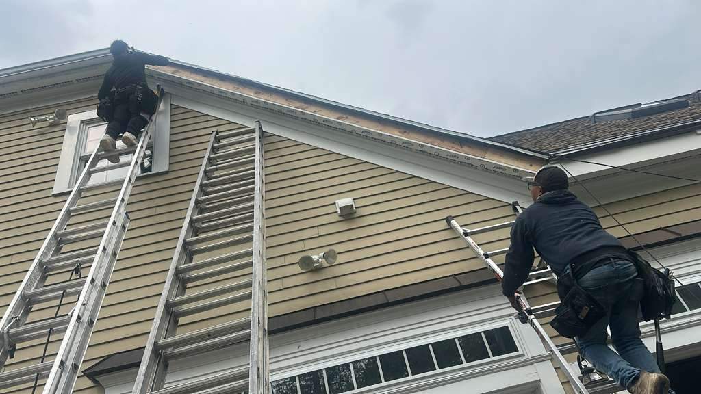 Ice Dam Remediation + EPDM Waterproofing + PVC Trim Restoration by Mighty Dog Roofing of Greater Middlesex County