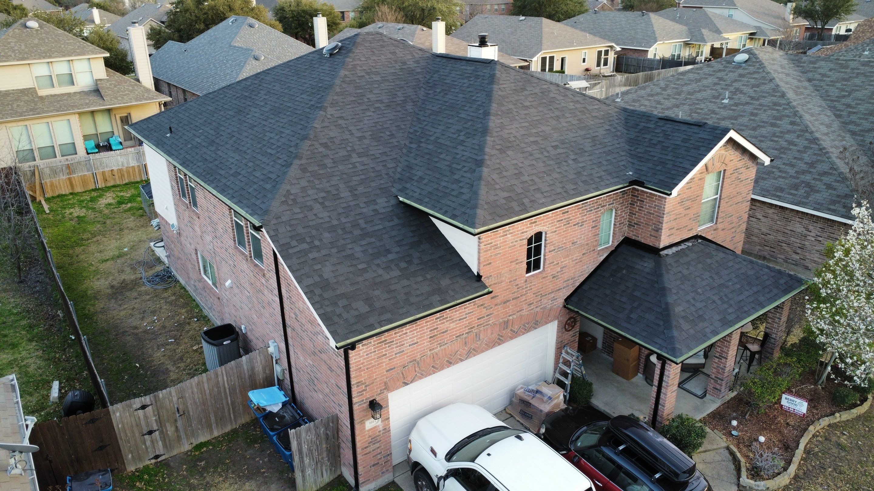 Reroof and Gutters by Berry Good Roofing 