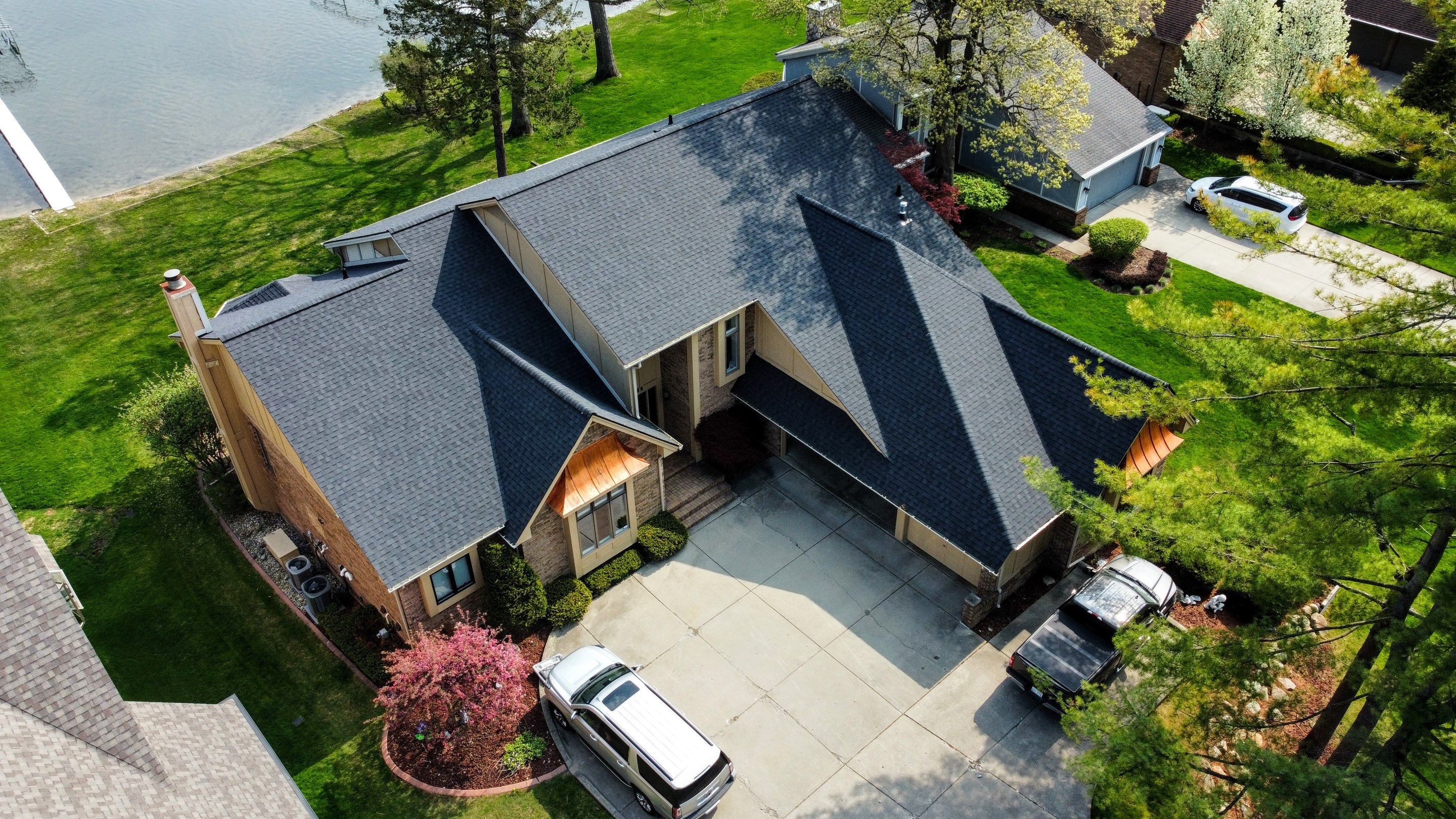 Roof Replacement  Certainteed Landmark Moire Black  by Bloomfield Construction & Restoration
