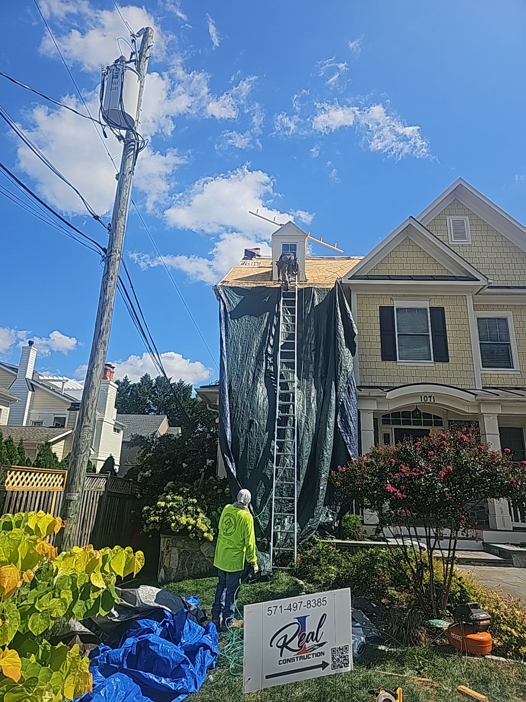 Residential Roofing Installation using Shingles  by Real1Construction