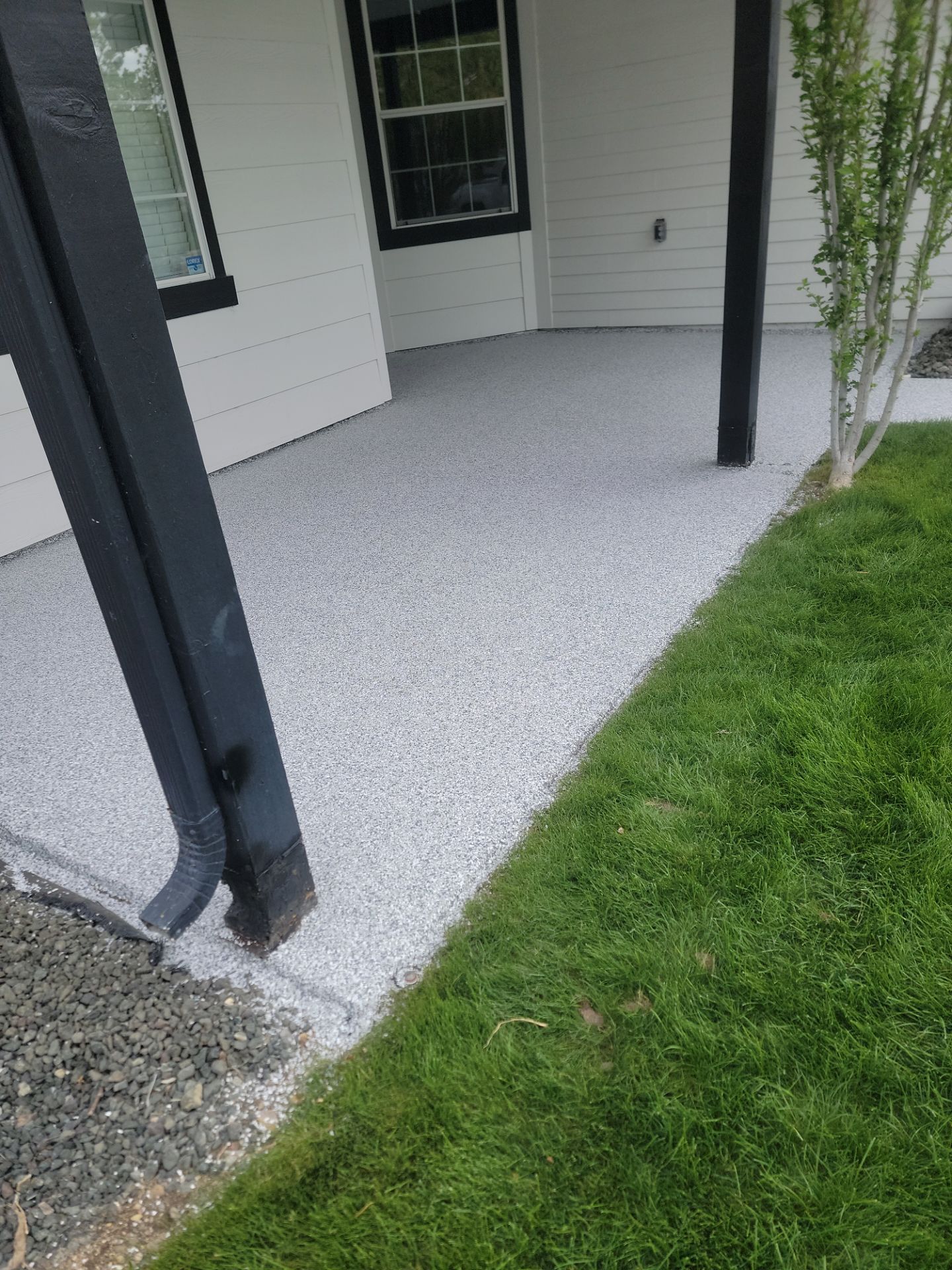 Polyurea Concrete Coating for Templeton Pool Deck and Front Porch by MGP Coatings