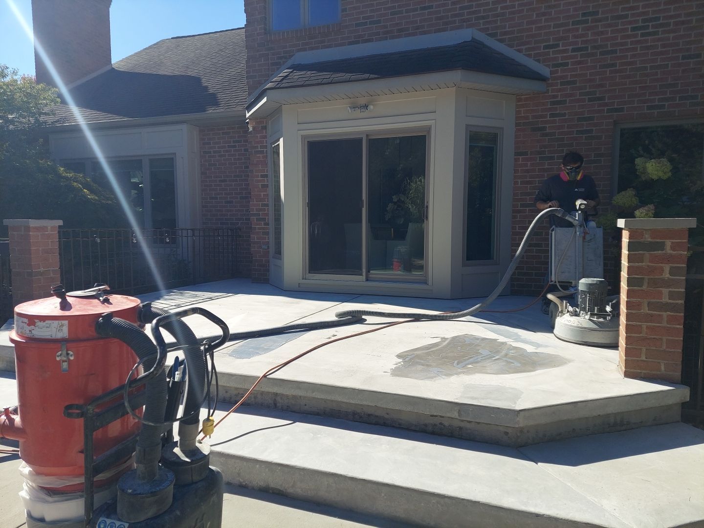 Patio in Trail Mix - Hermitage, PA by Alexander Concrete Coatings