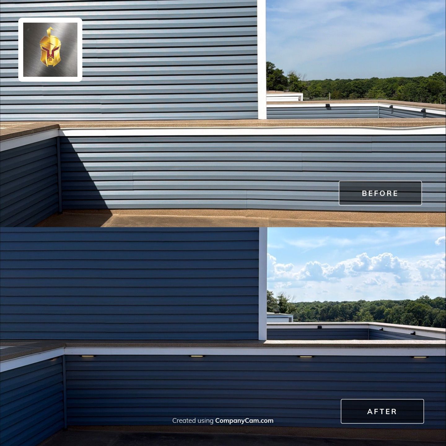  outdoor rooftop/deck entertainment wall by Spartan Home Pros