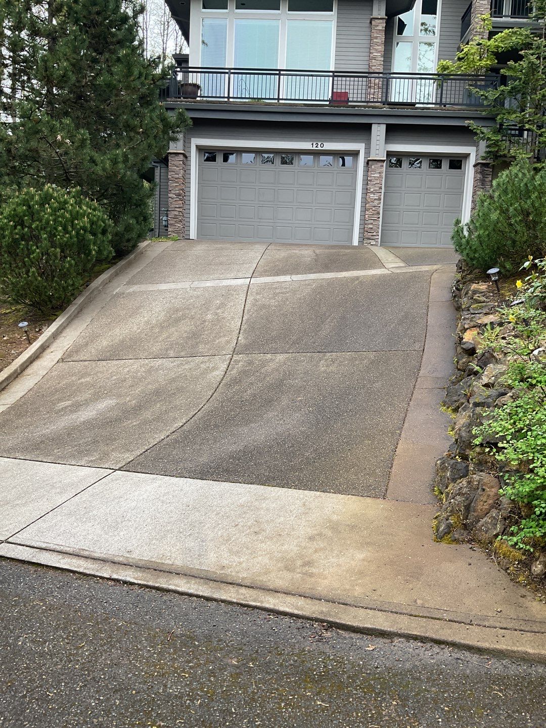 Concrete wash using Moderate Pressure by Willamette Outdoor Wash LLC