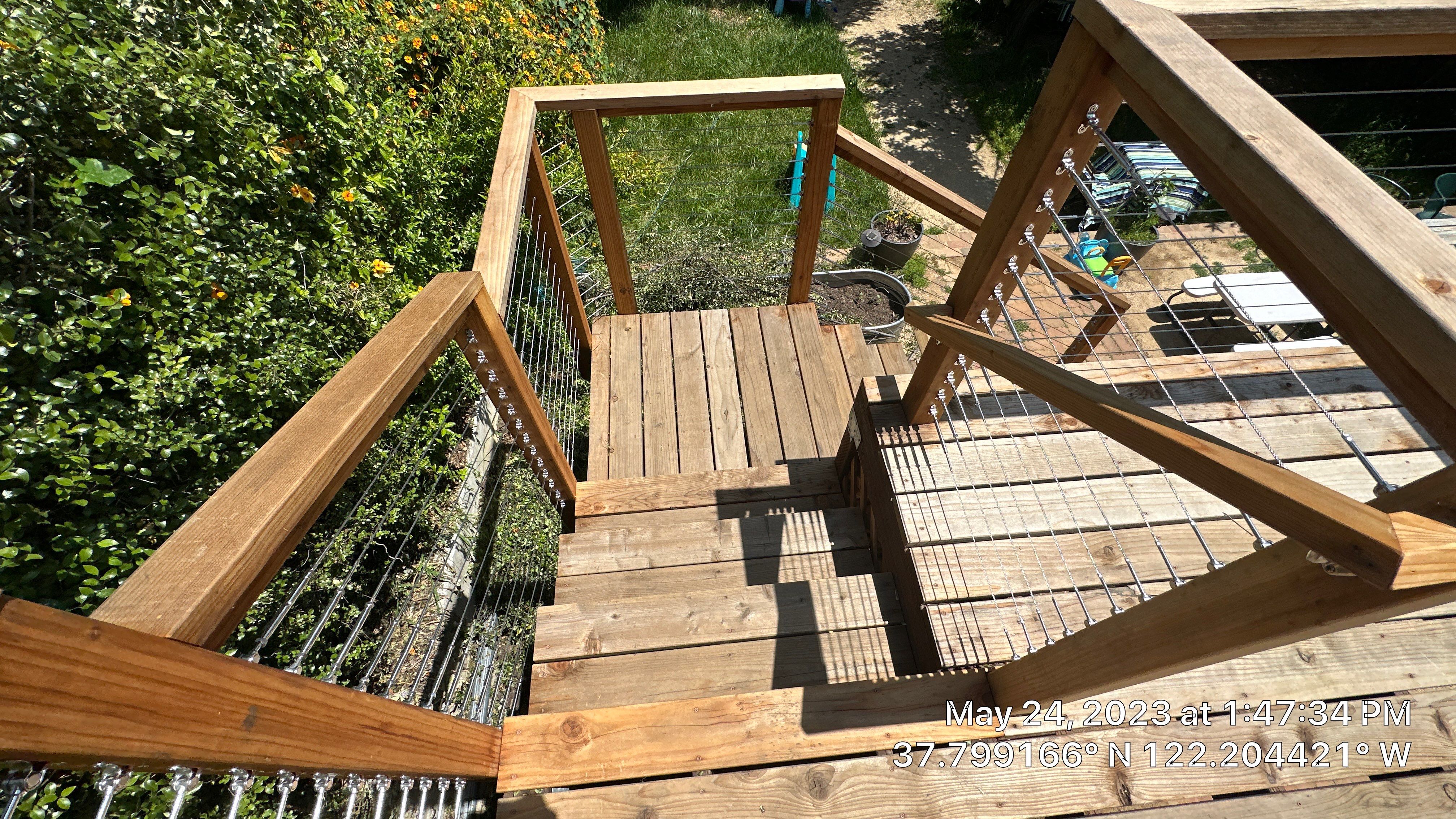 Deck Refinish  by Herrera’s Bay Area Painting inc.
