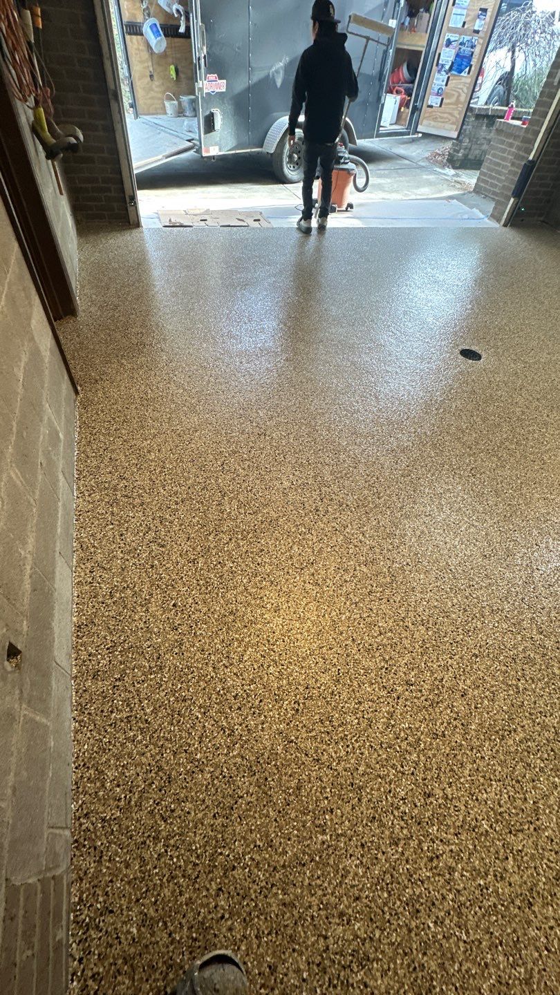 Creekbed Garage Project in Pittsburgh by Floors in a Day, Inc