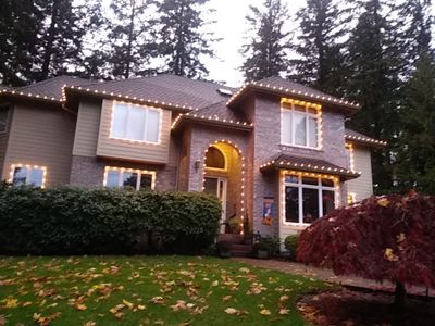 Holiday Lighting using C9 Incandescent - Transparent Colors