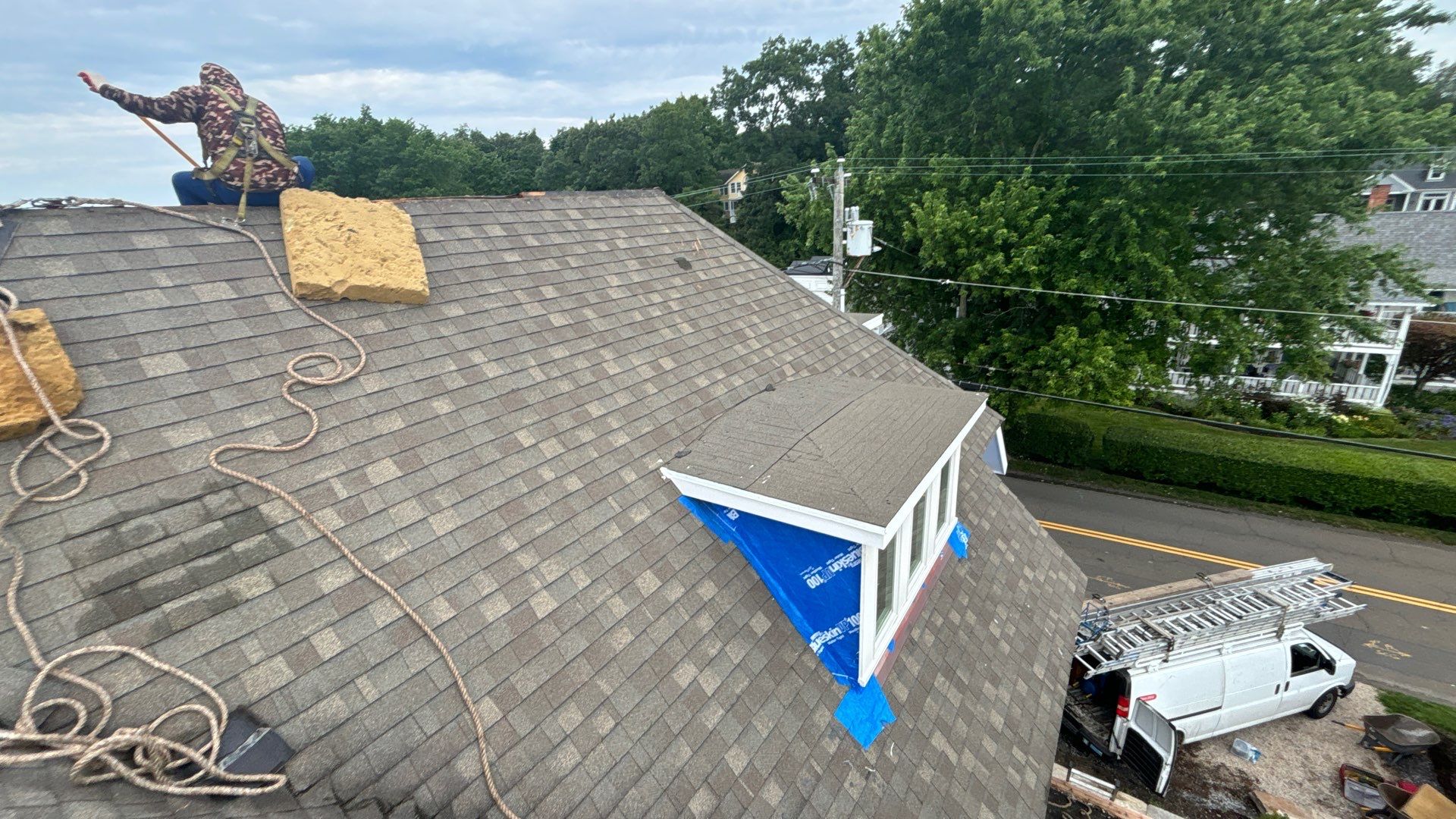 Standing Seam Aluminum Roof Installation by Lecla Home Improvements and Roofing INC