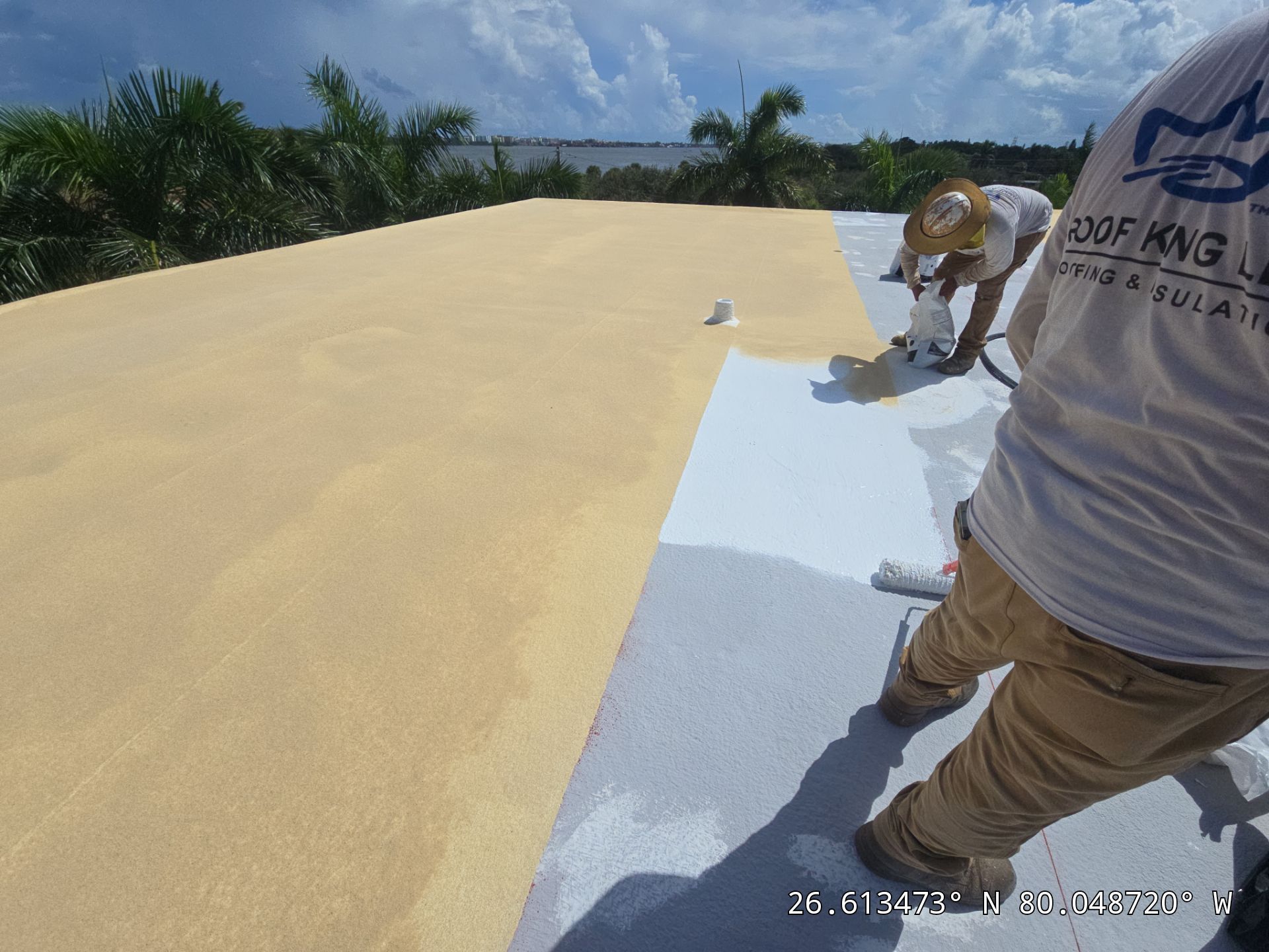 Commercial Roof Restoration for Lake Worth Beach Flat Roof Project by Roof King LLC