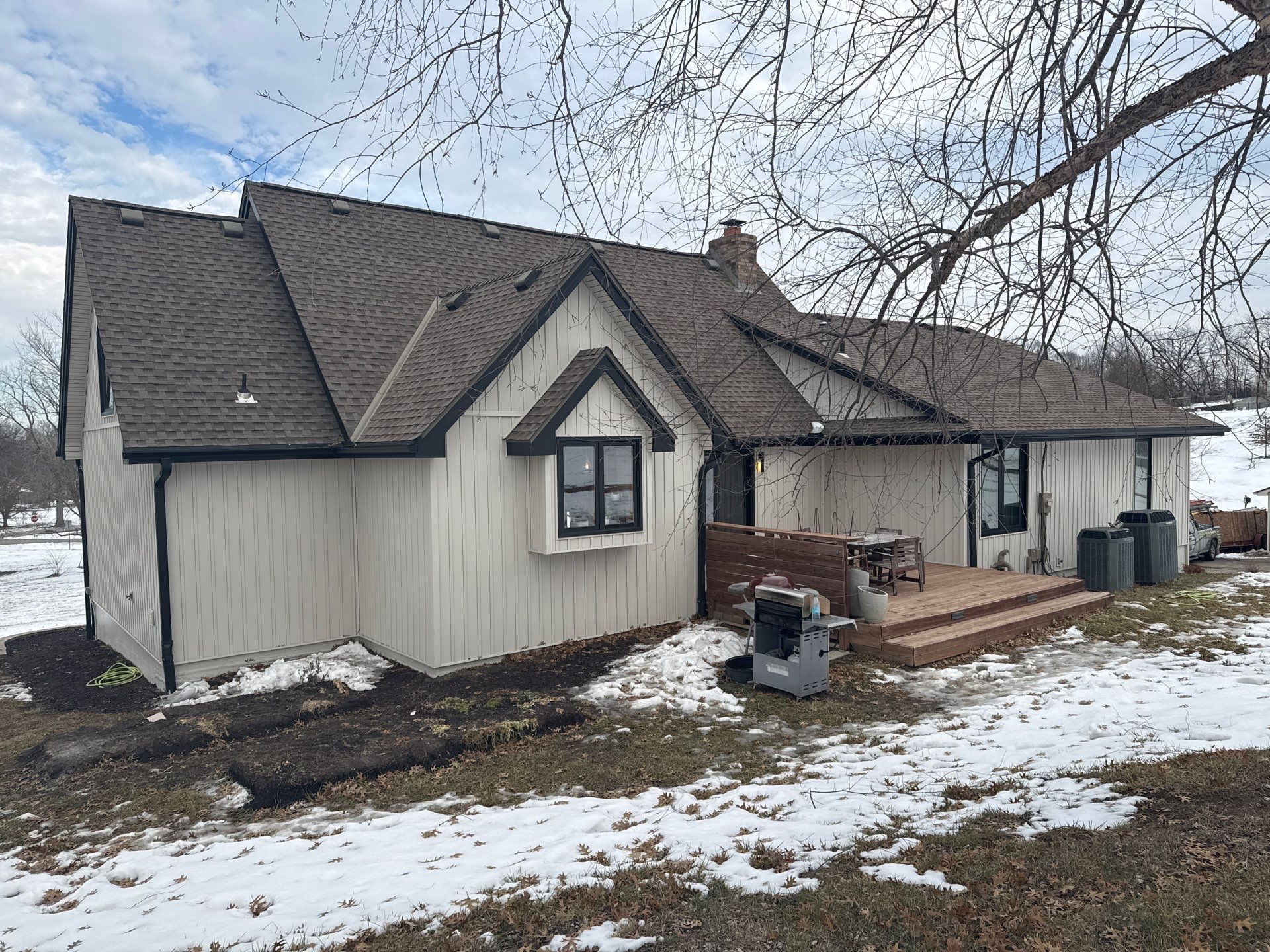 Craneboard Siding and Cedar Renditions Installation in Liberty Mo  by EEC  Windows, Siding & Roofing 