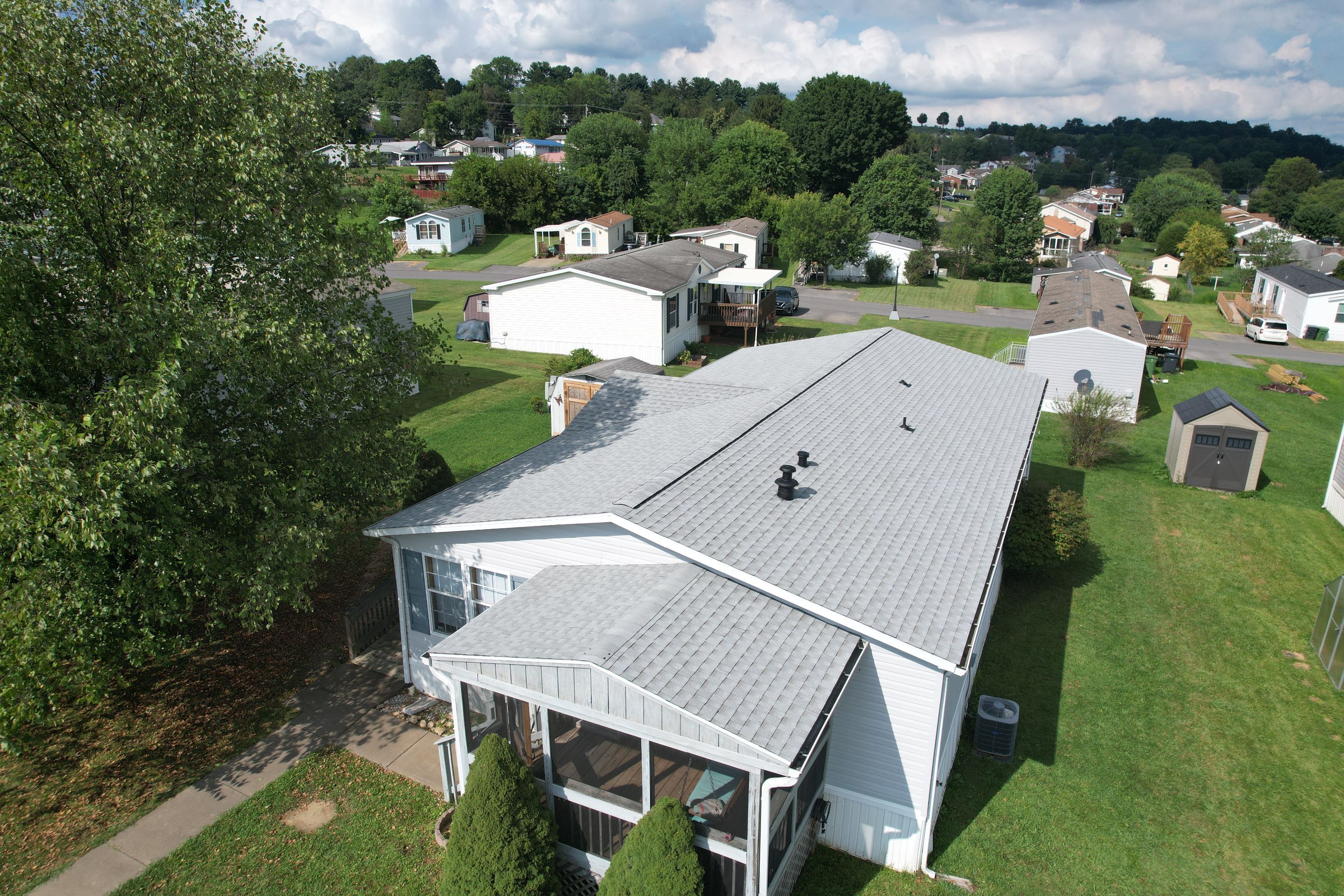 Residential Roofing Installation using GAF Timberline HDZ Fox Hollow Grey by Rainstoppers Roofing