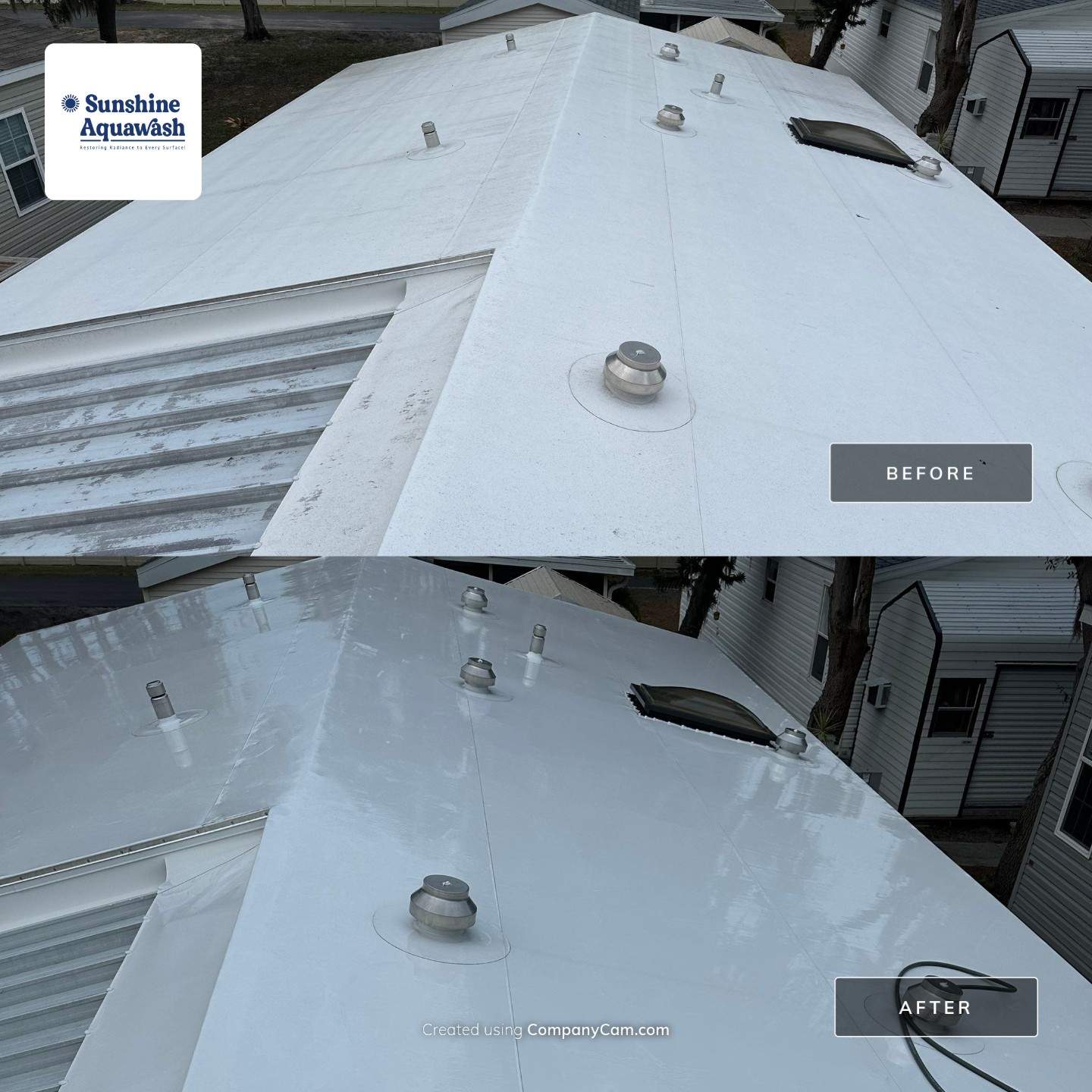 TPO Membrane & Metal Roof Cleaning in Fisherman’s Cove RV Park, Terra Ceia, FL | Sunshine AquaWash by Sunshine AquaWash