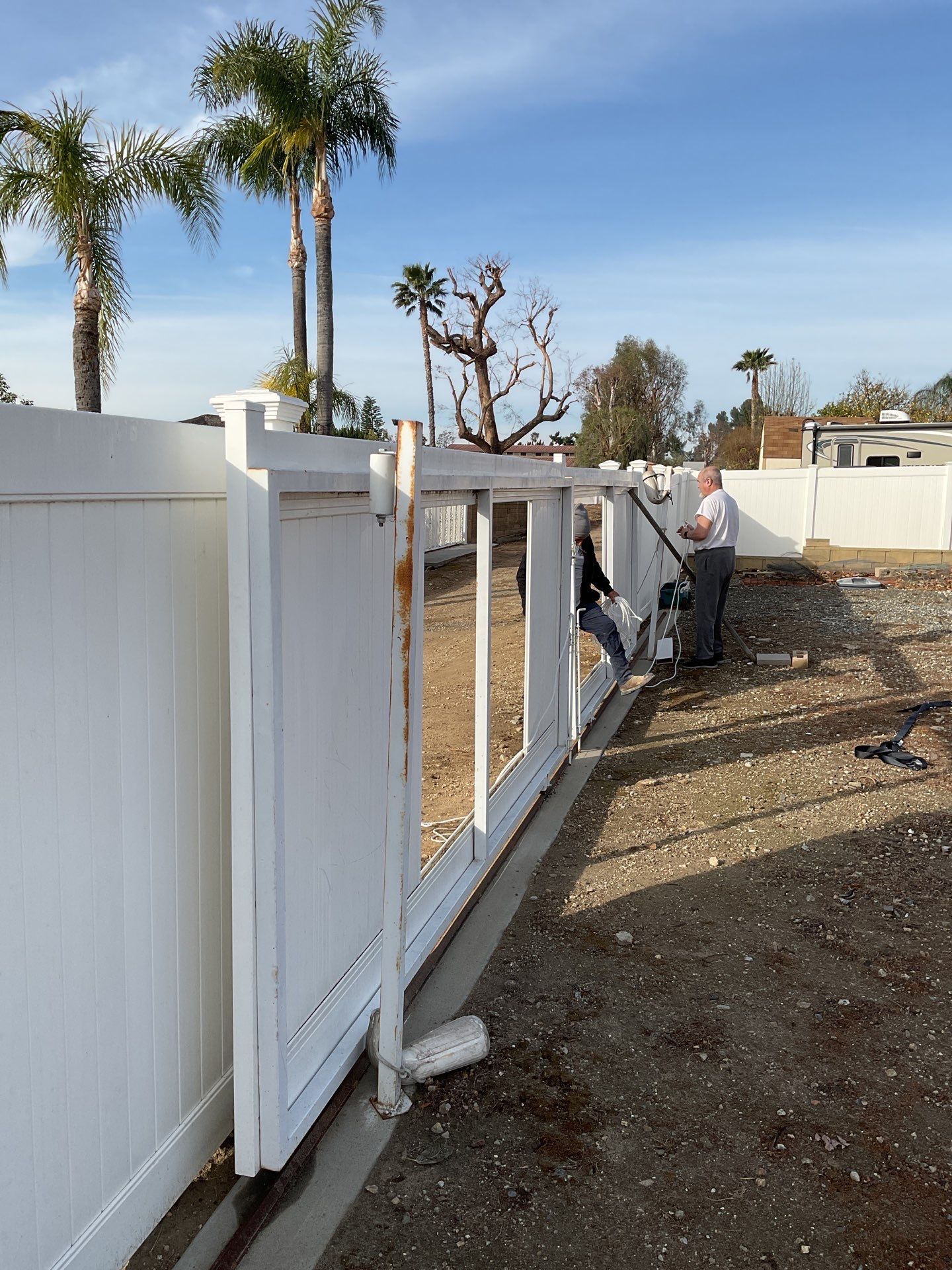 Fence Repair using Vinyl by Fence Guys Inc. 