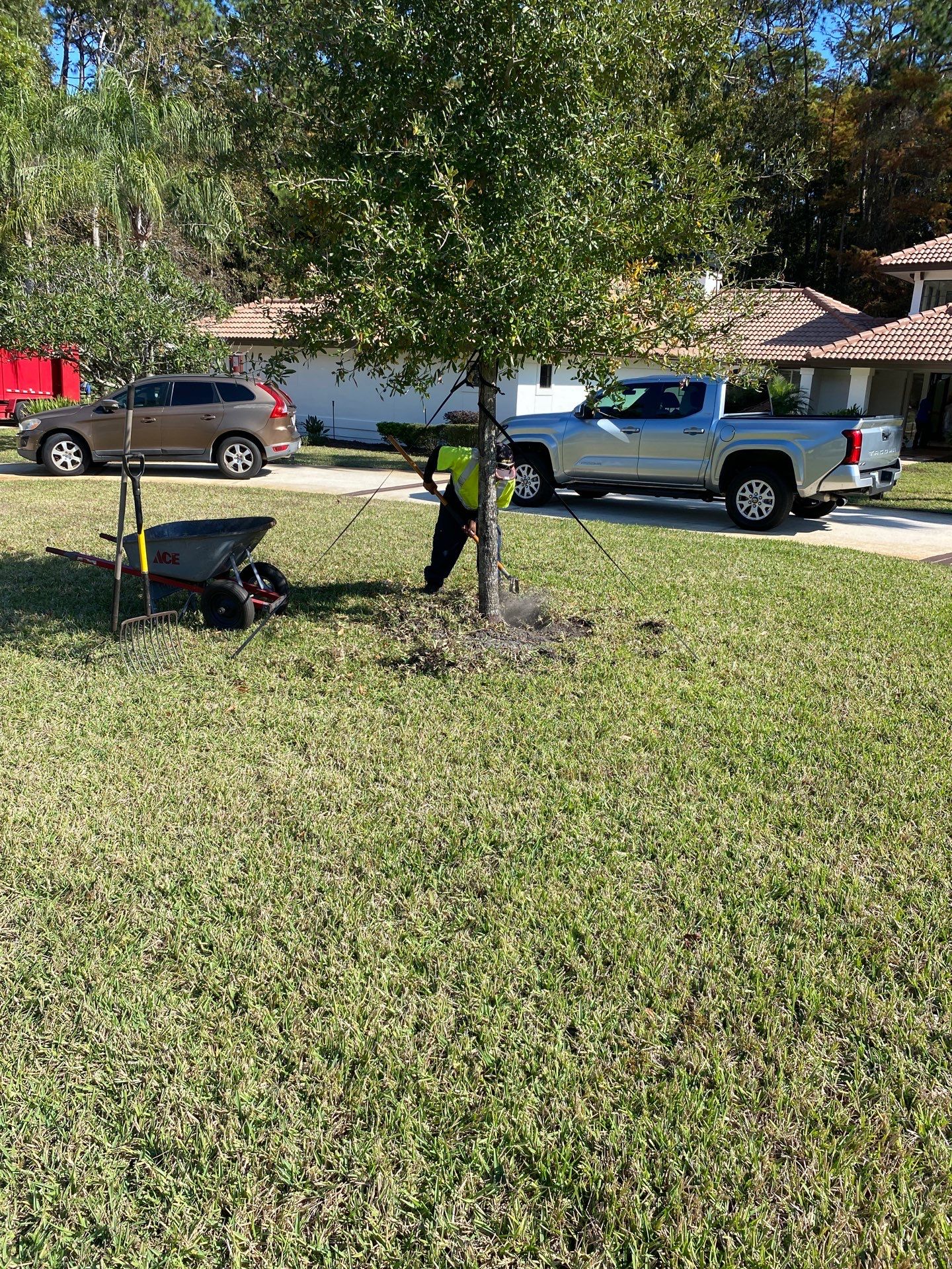 Deerwood Residence | Sod Repair & Mulch Installation  by ProGreen Services