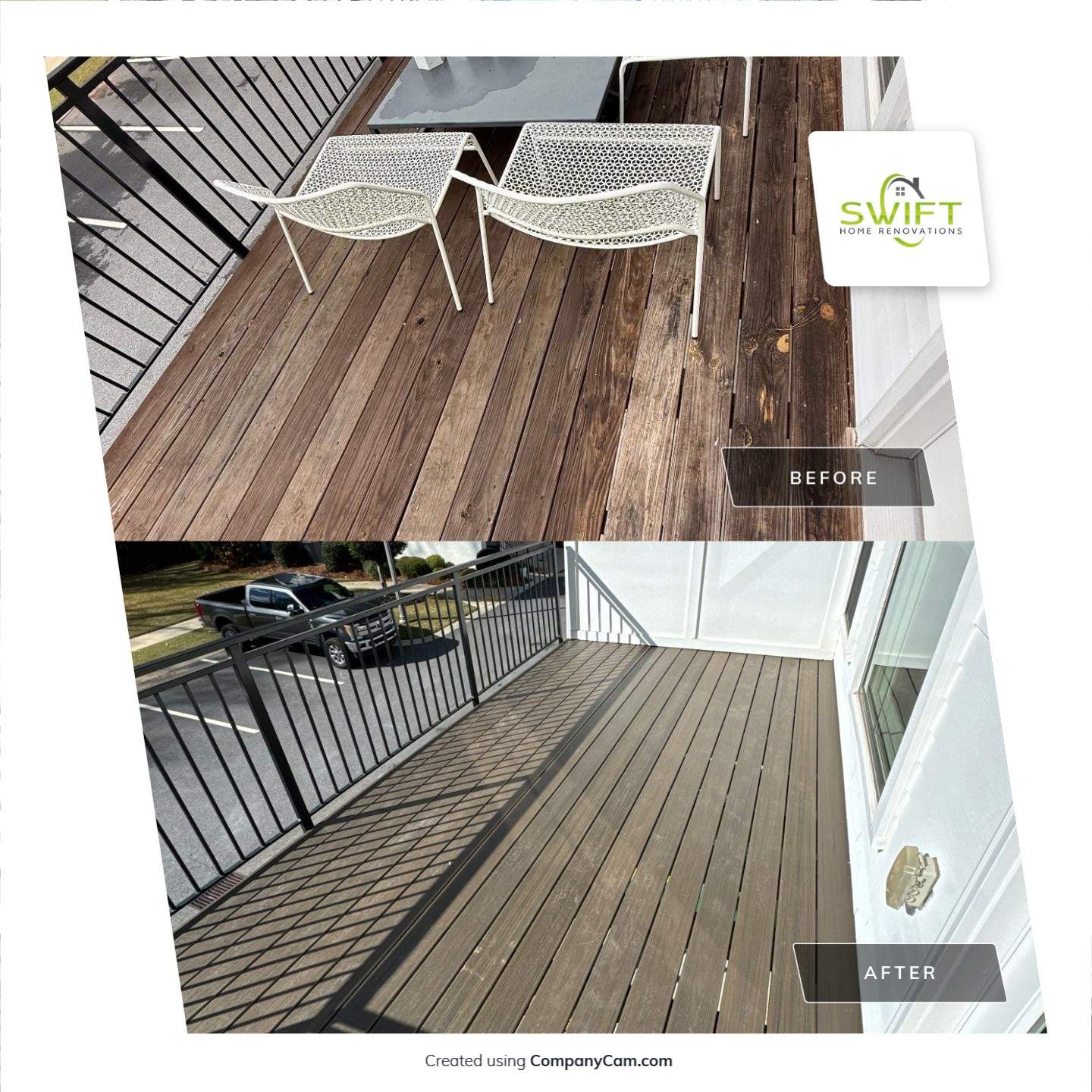 Composite Decking and Privacy Screen Installation in Woodstock by Swift Home Renovations