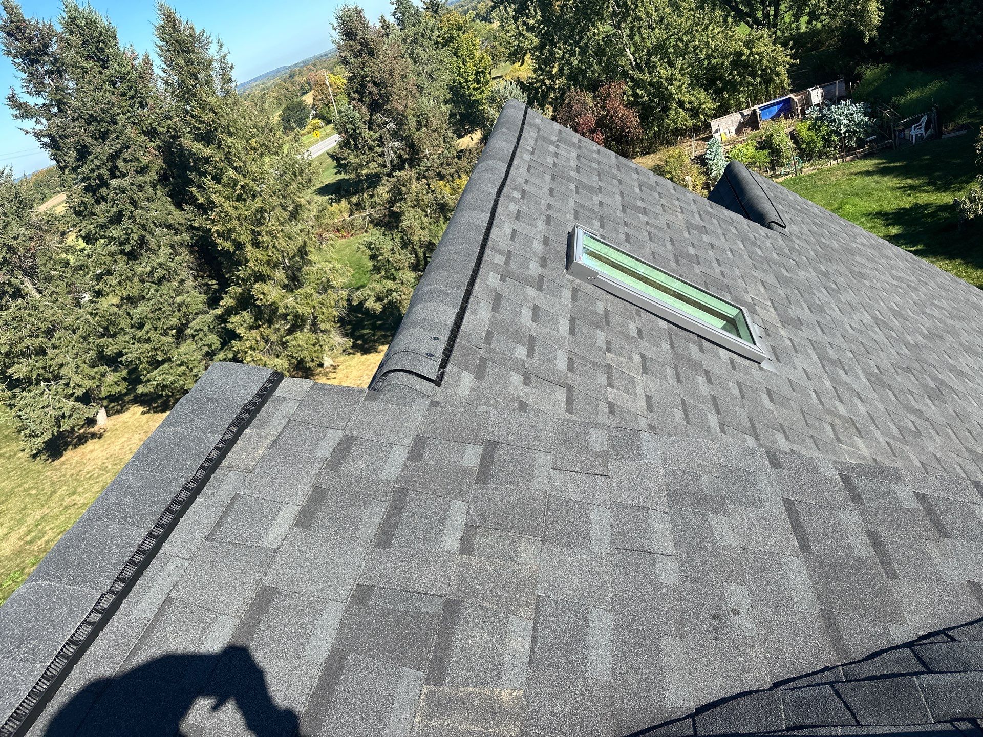 GAF Timberline Solar Roof Installation in Pittsford, NY by American Home Contractors