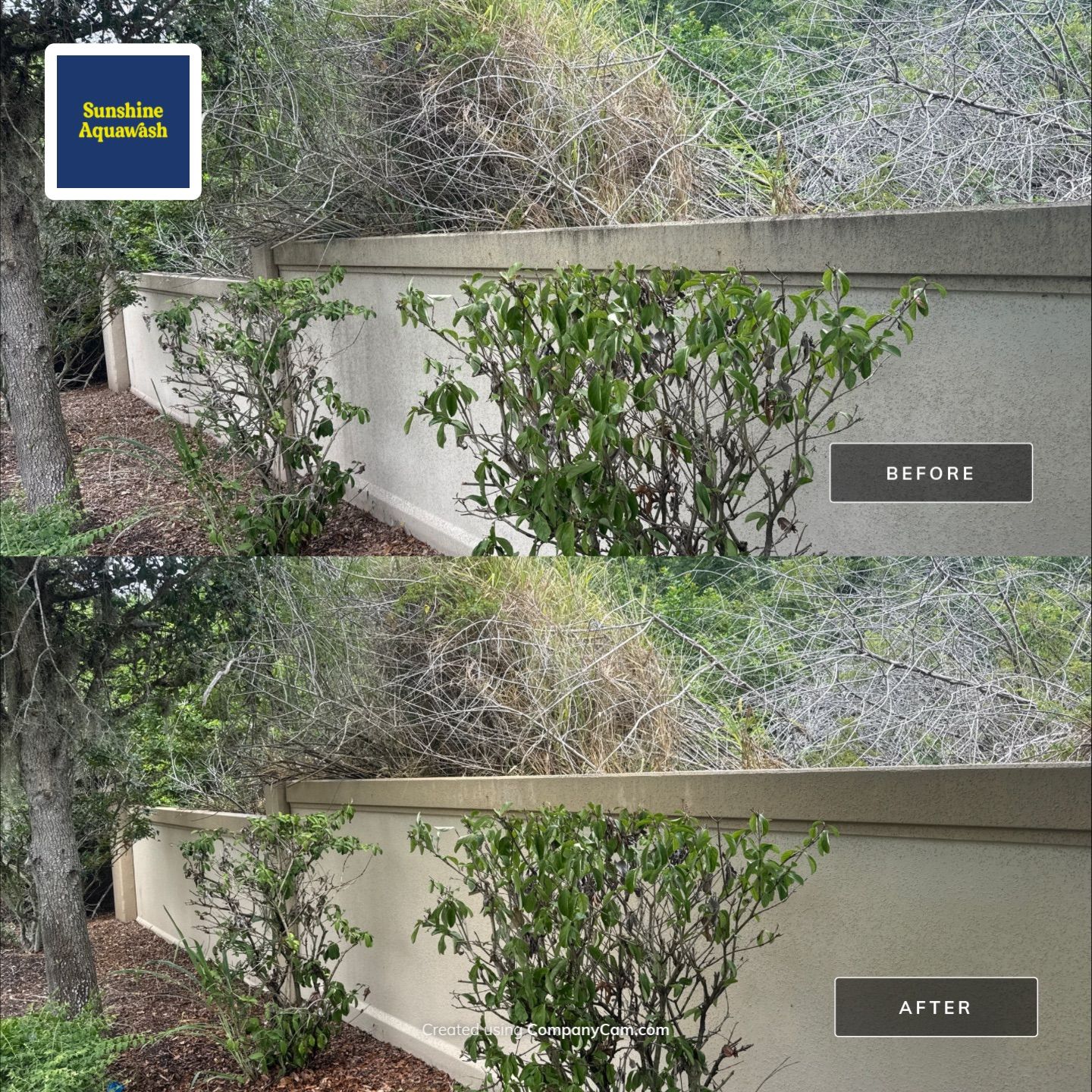 HOA Perimeter Wall & Monument Sign Cleaning – Willow Walk, Palmetto, FL 34221 by Sunshine AquaWash
