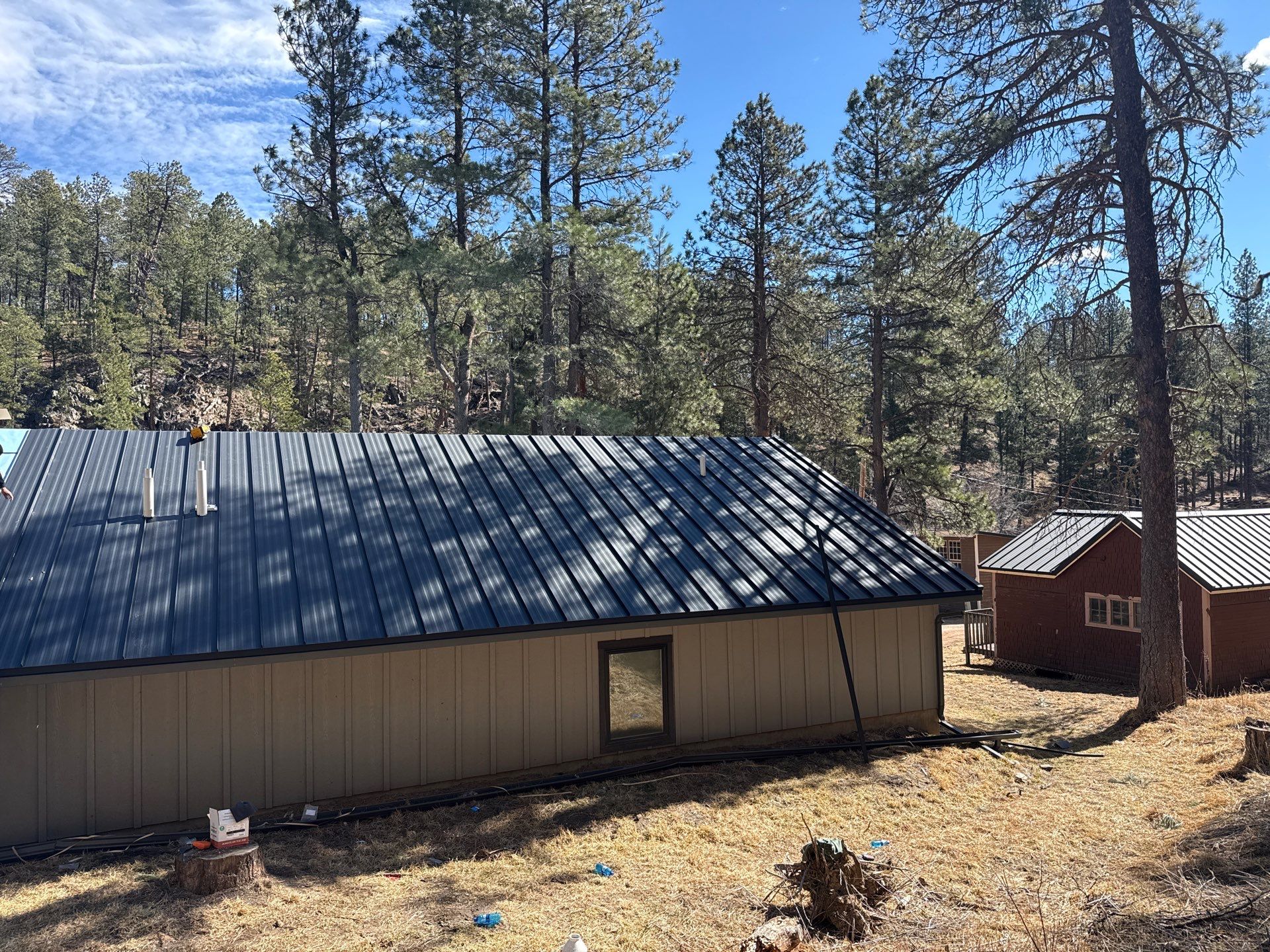 Residential Roofing Installation using Steel Roofing by Weather-Tite Exteriors LLC