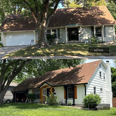 Complete Transformation: Stunning Exterior with cedar accents