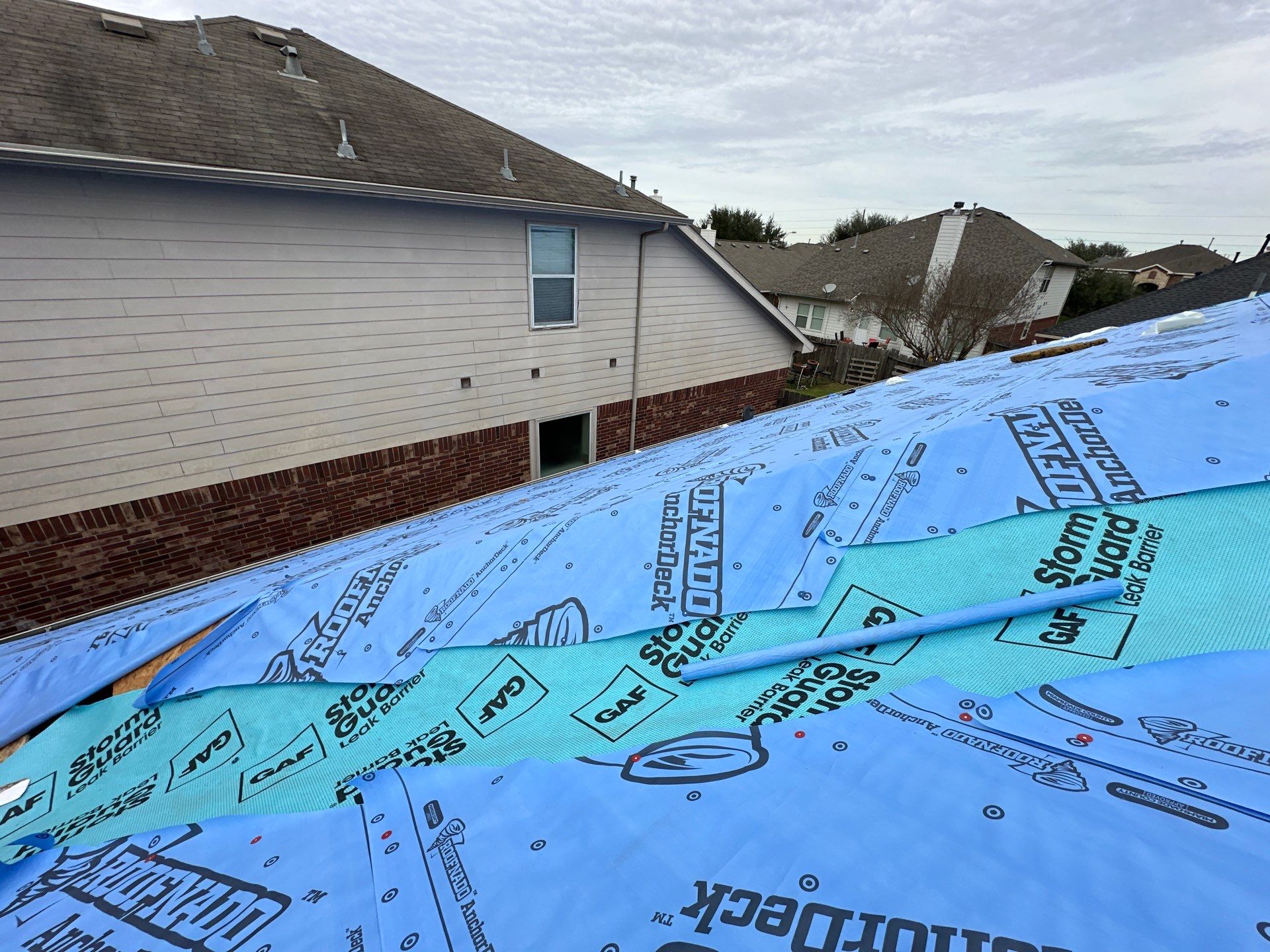 Project in Houston by Motion Roofing