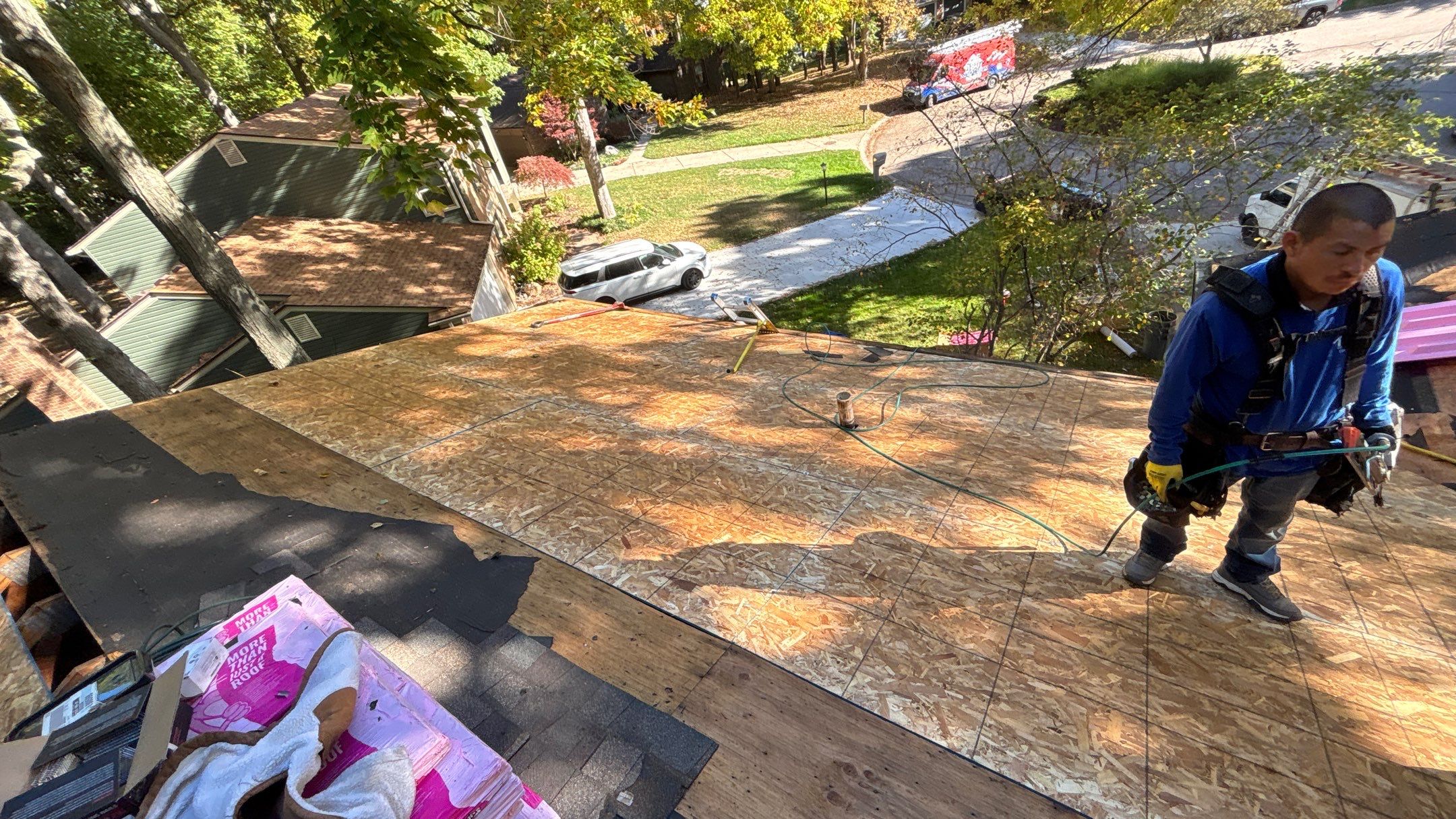 Roof Replacement using Owens Corning Driftwood by 180 Contractors