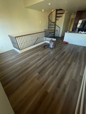 Flooring Installation using Luxury Vinyl Plank