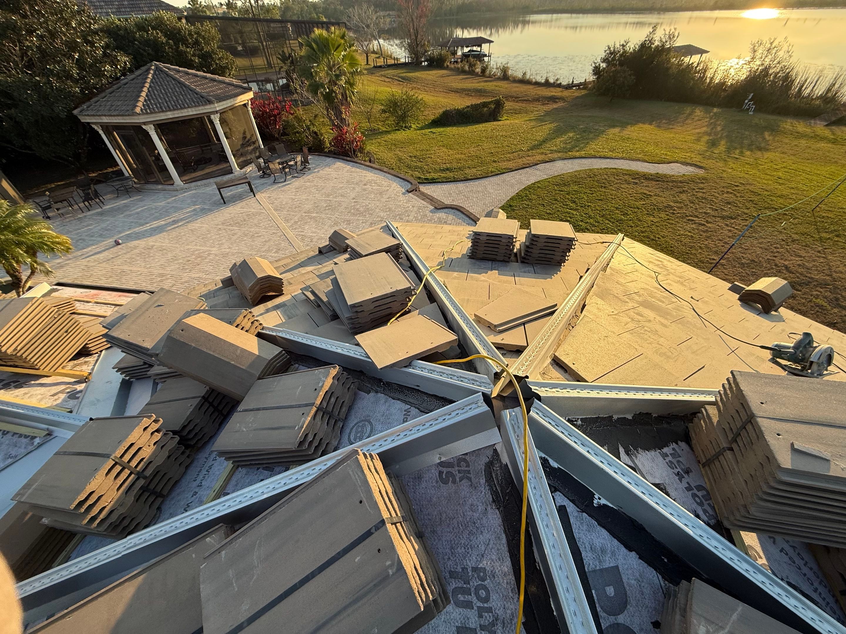 Mediterranean Tile Roof Replacement and Leak Remediation in Orlando by Fortified Roofing Solutions Corp.