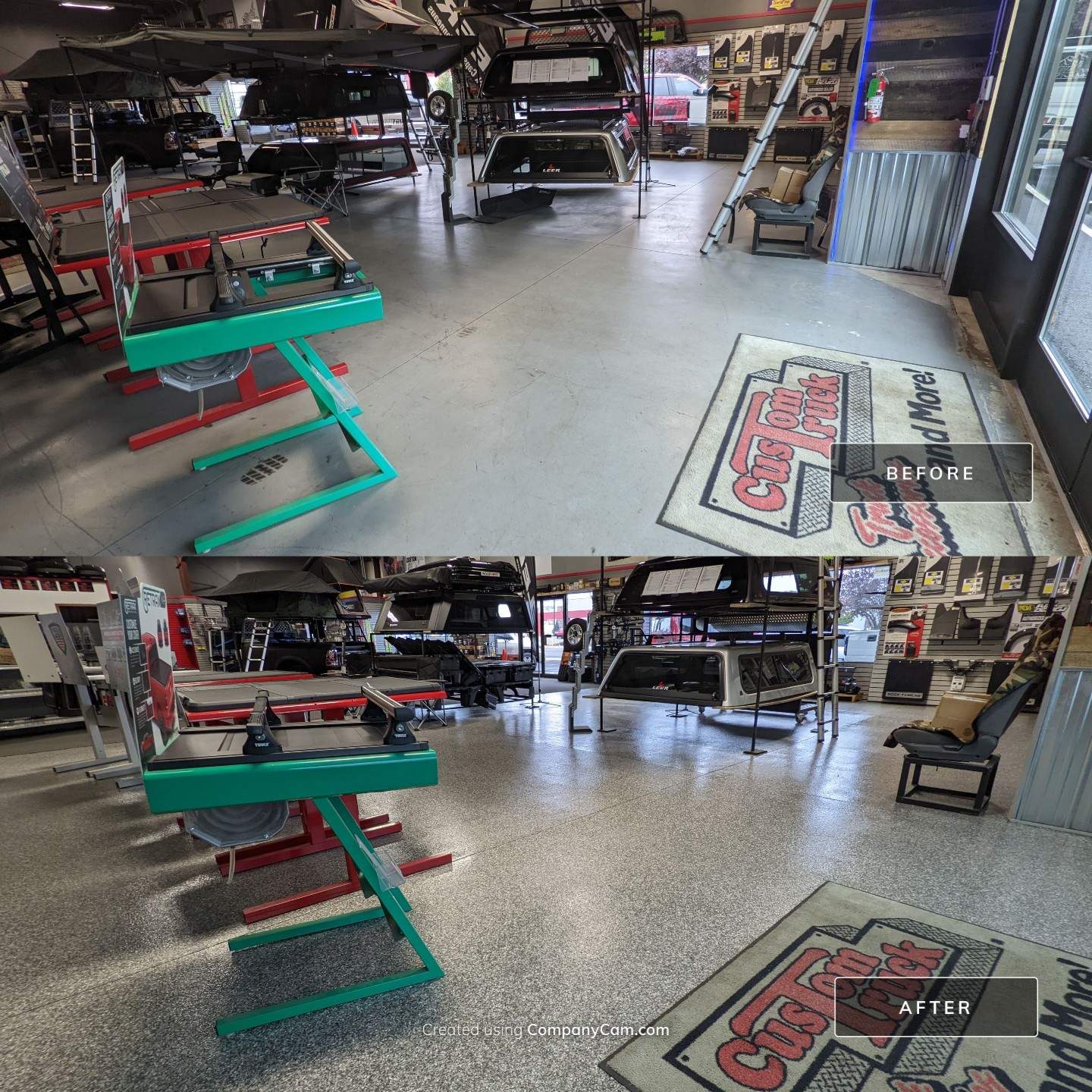 Commercial Showroom Transformation in Silvercreek by Croc Coatings, LLC
