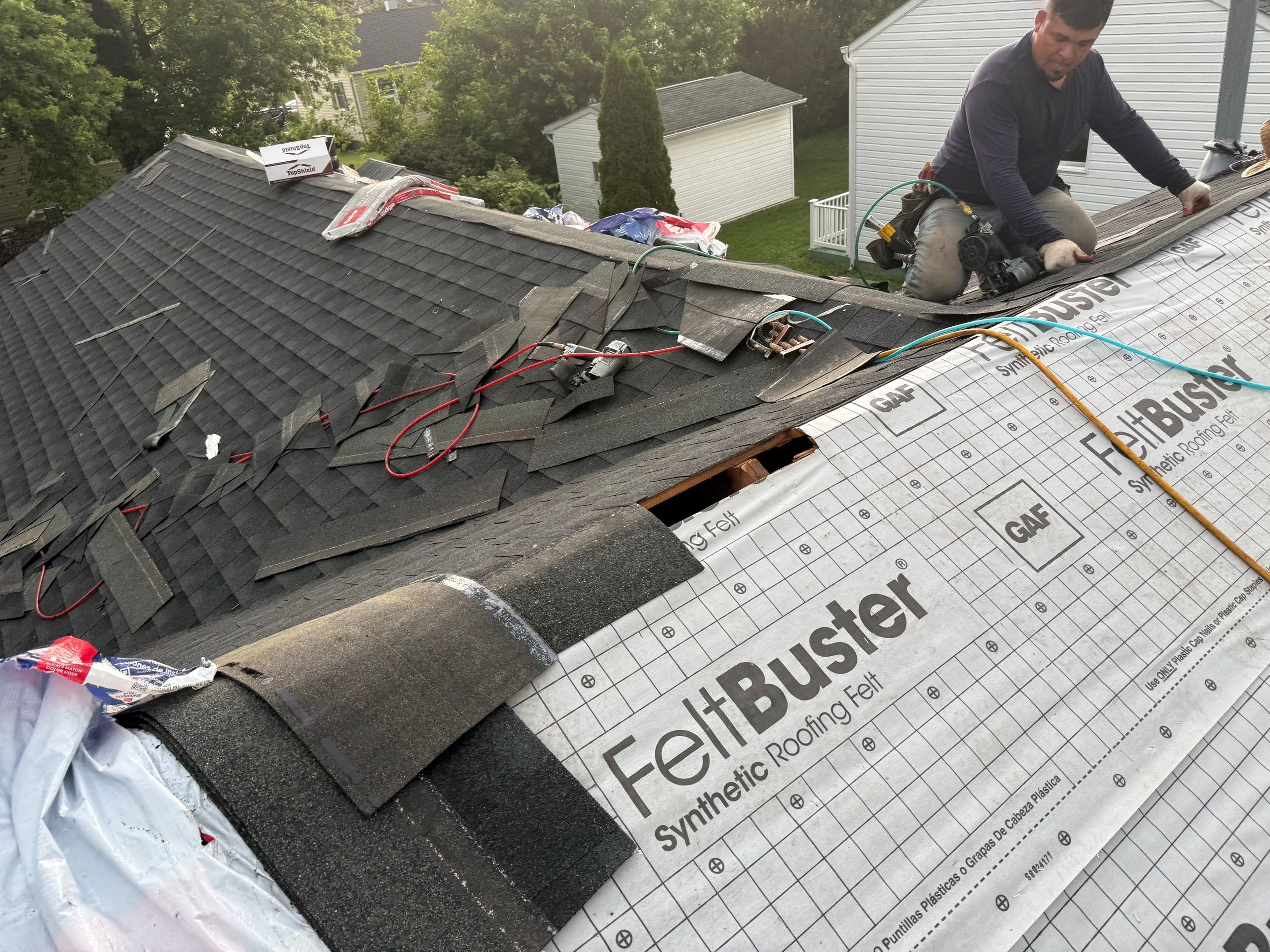 Residential Roofing Installation using GAF Timberline HDZ by Matter Roofing & Construction