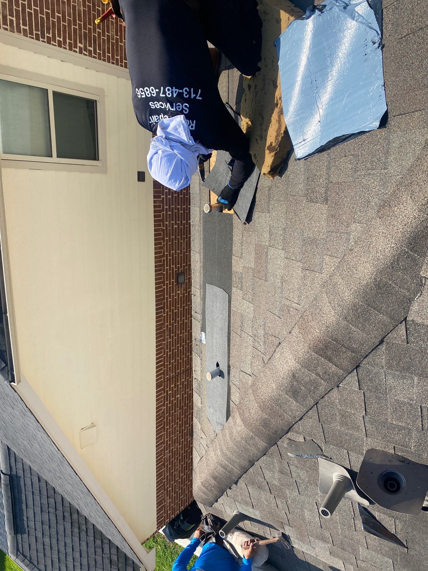 Hail Damage using Owen's Corning Duration (Lifetime) Shingles by Roof Repair Company