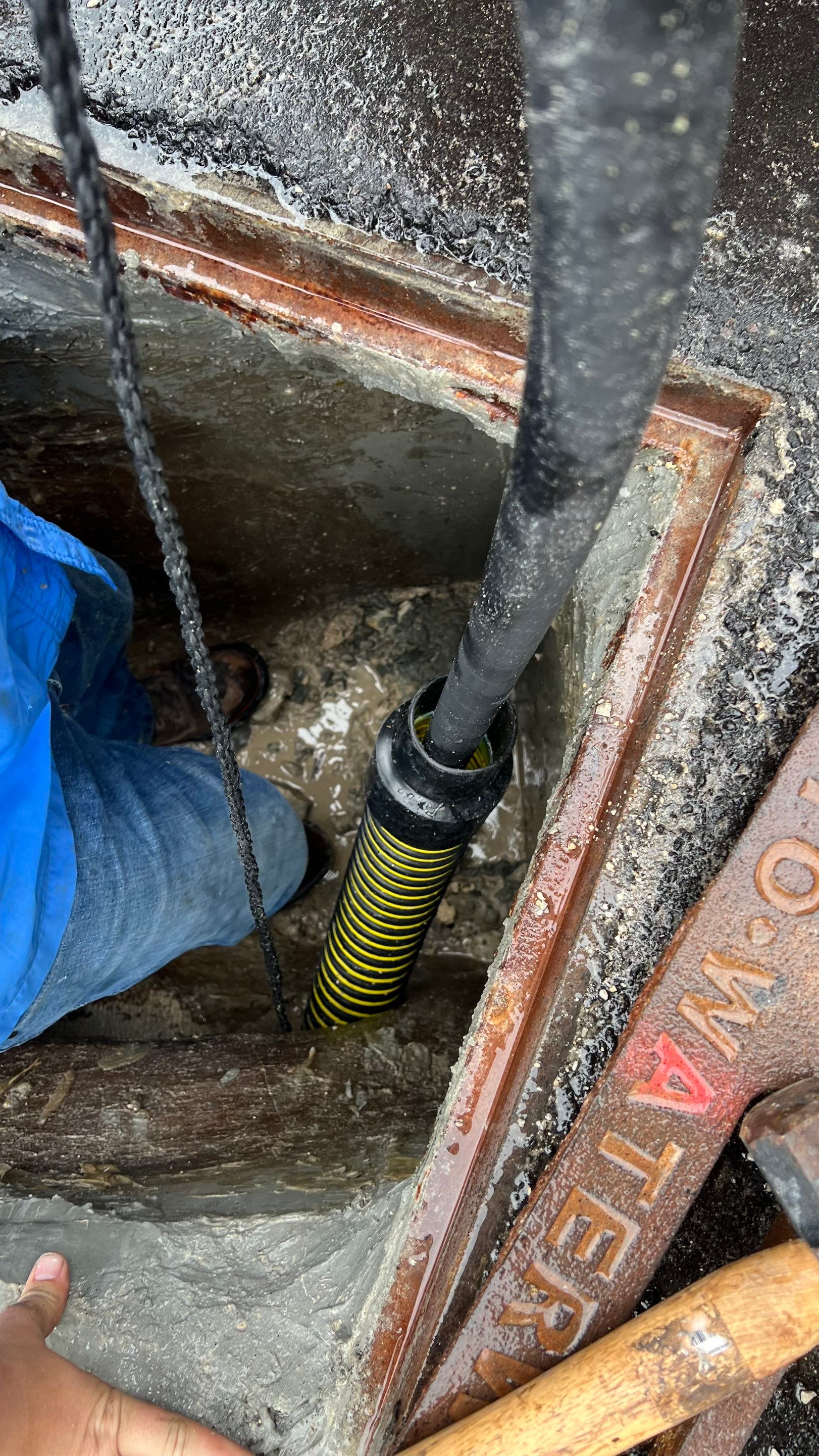 New Construction Storm Drain System Cleaning by APS Power & Water