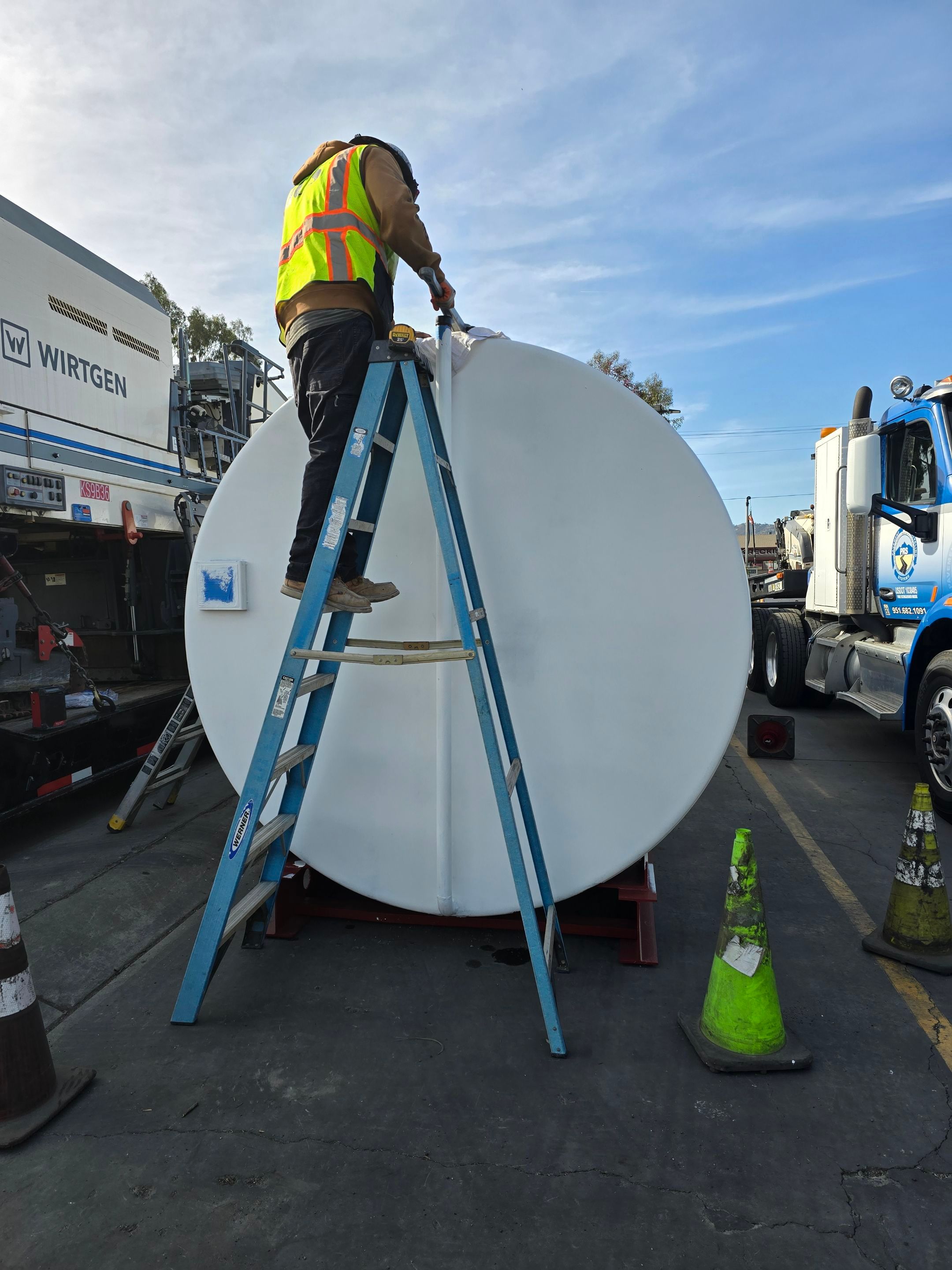 Outdoor Water Tank Installation & Piping Setup by Us Plumbing 
