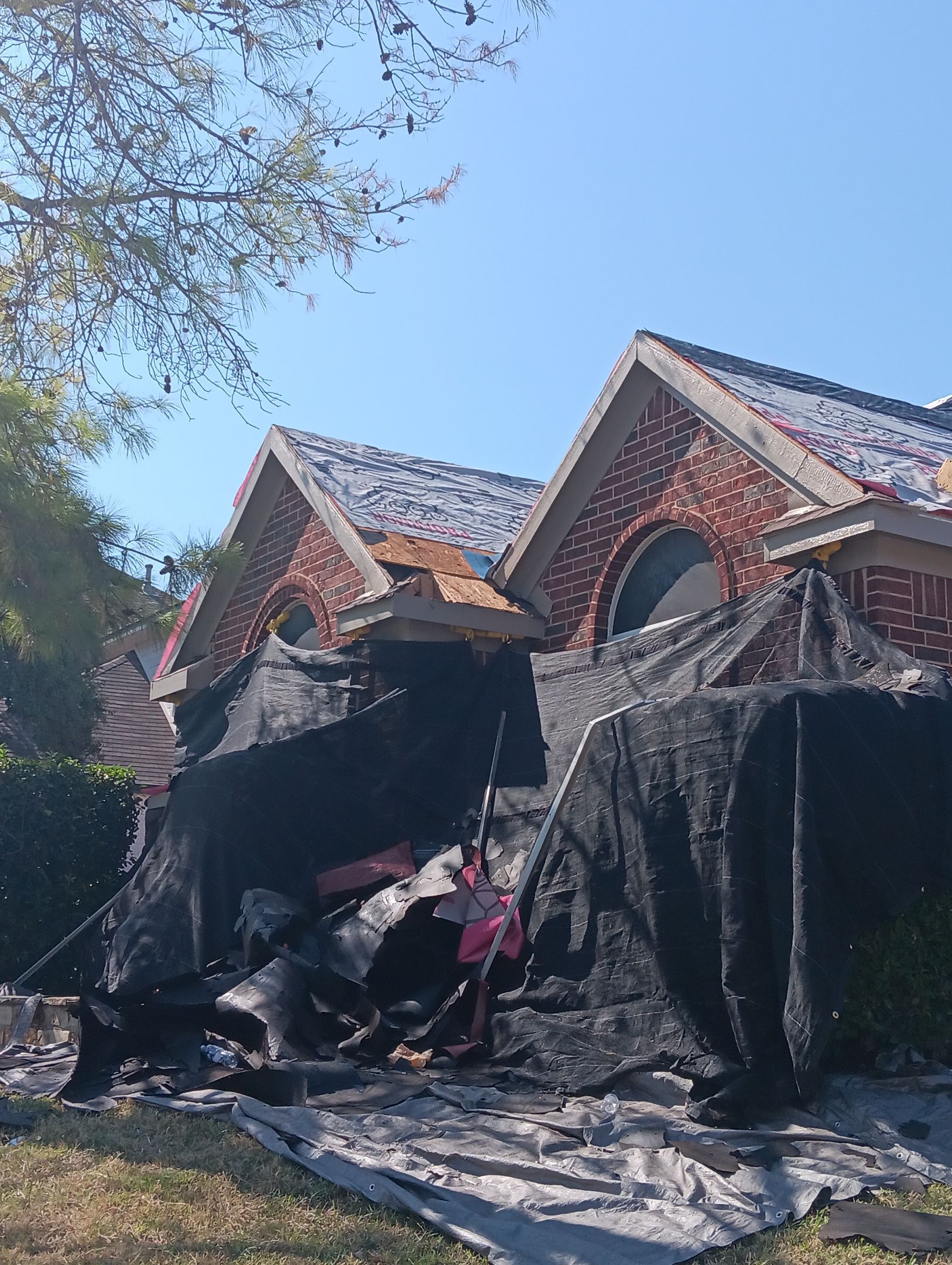 Exterior Makeover Reroof, Gutters and Exterior Paint by Tex-Line Roofing