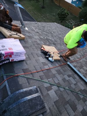 Residential Roofing Repair using Owen's Corning Duration (Lifetime) Shingles
