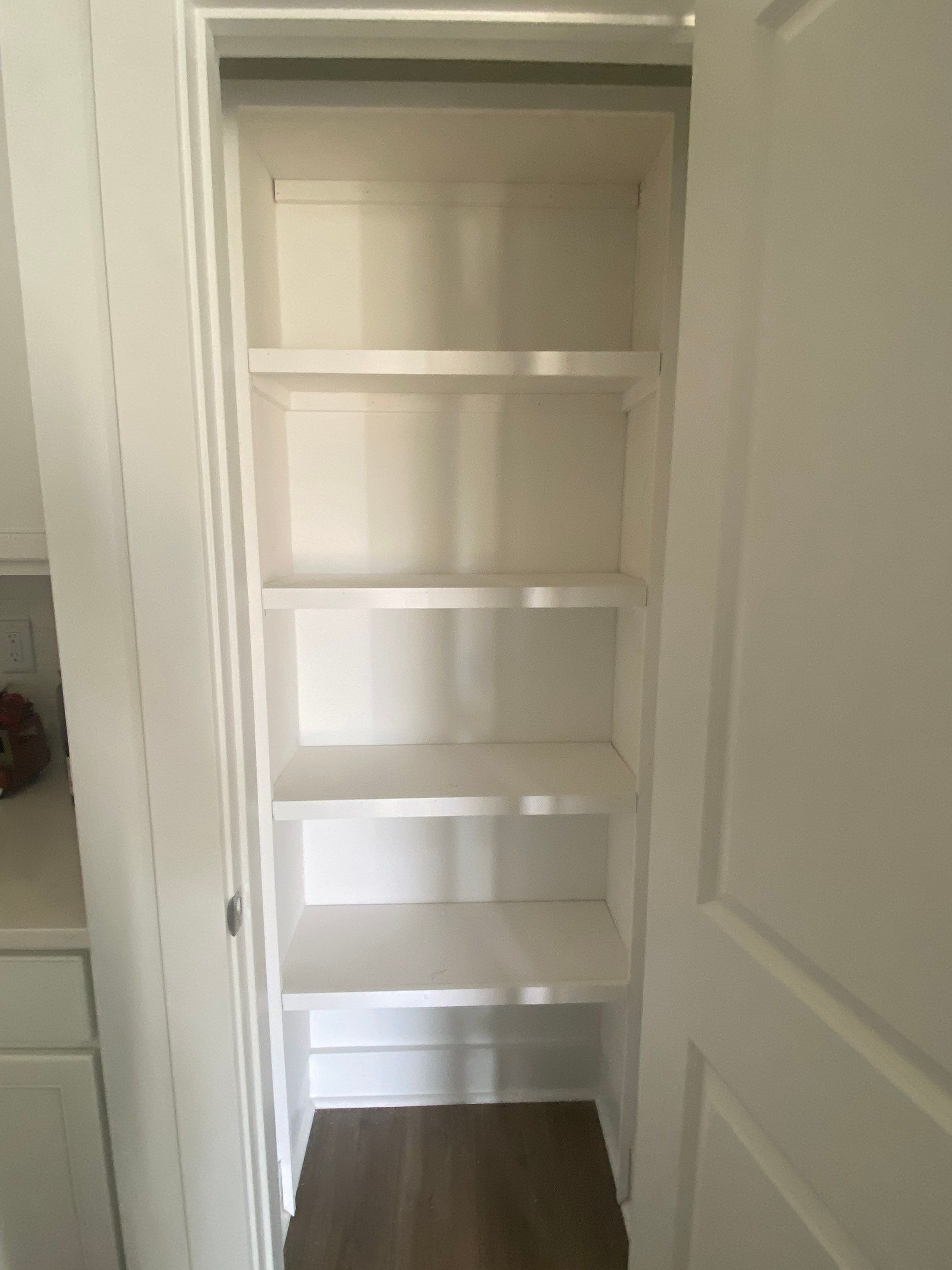 Custom Closet Shelving and Shiplap Finishing in Eatonton by PGP Surface Solutions, LLC