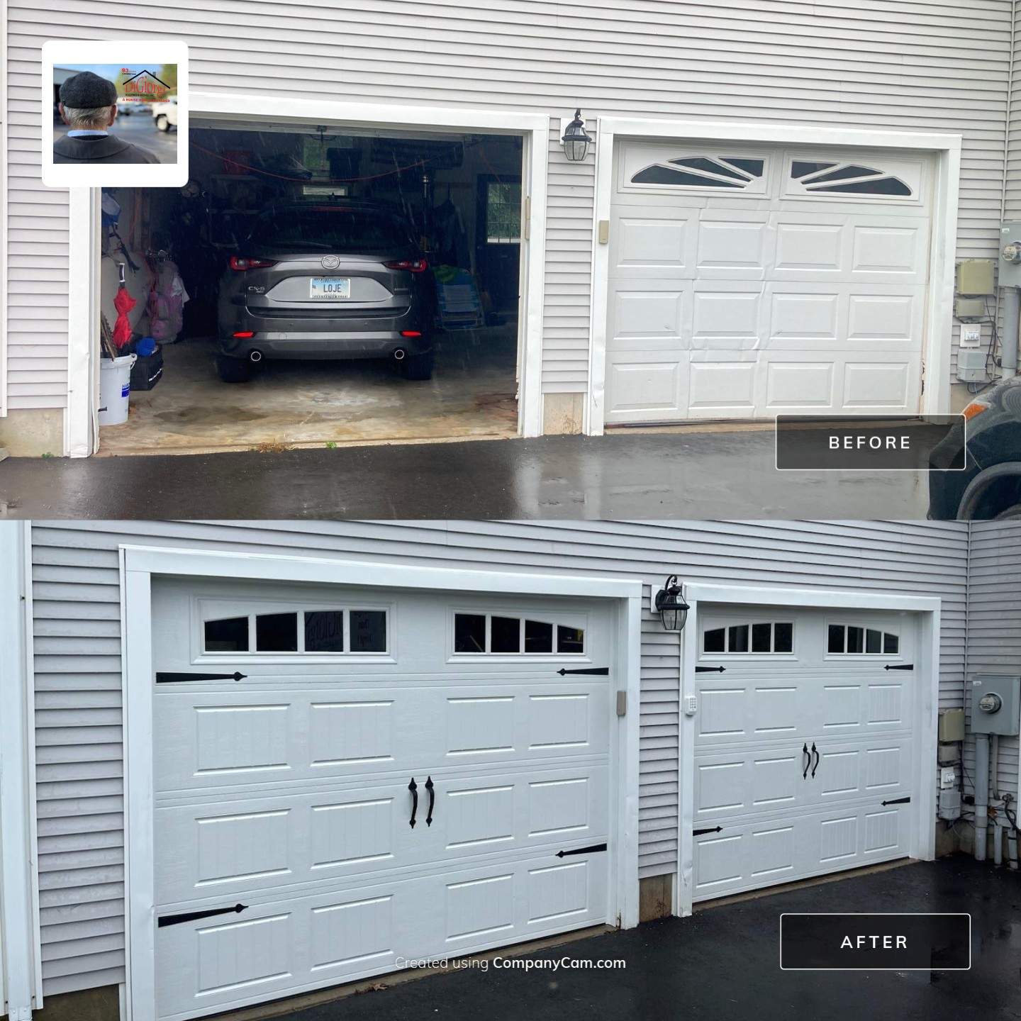 Garage Door Installation Using Amarr Designer Choice Garage Door by DiGiorgi Roofing and Siding Inc